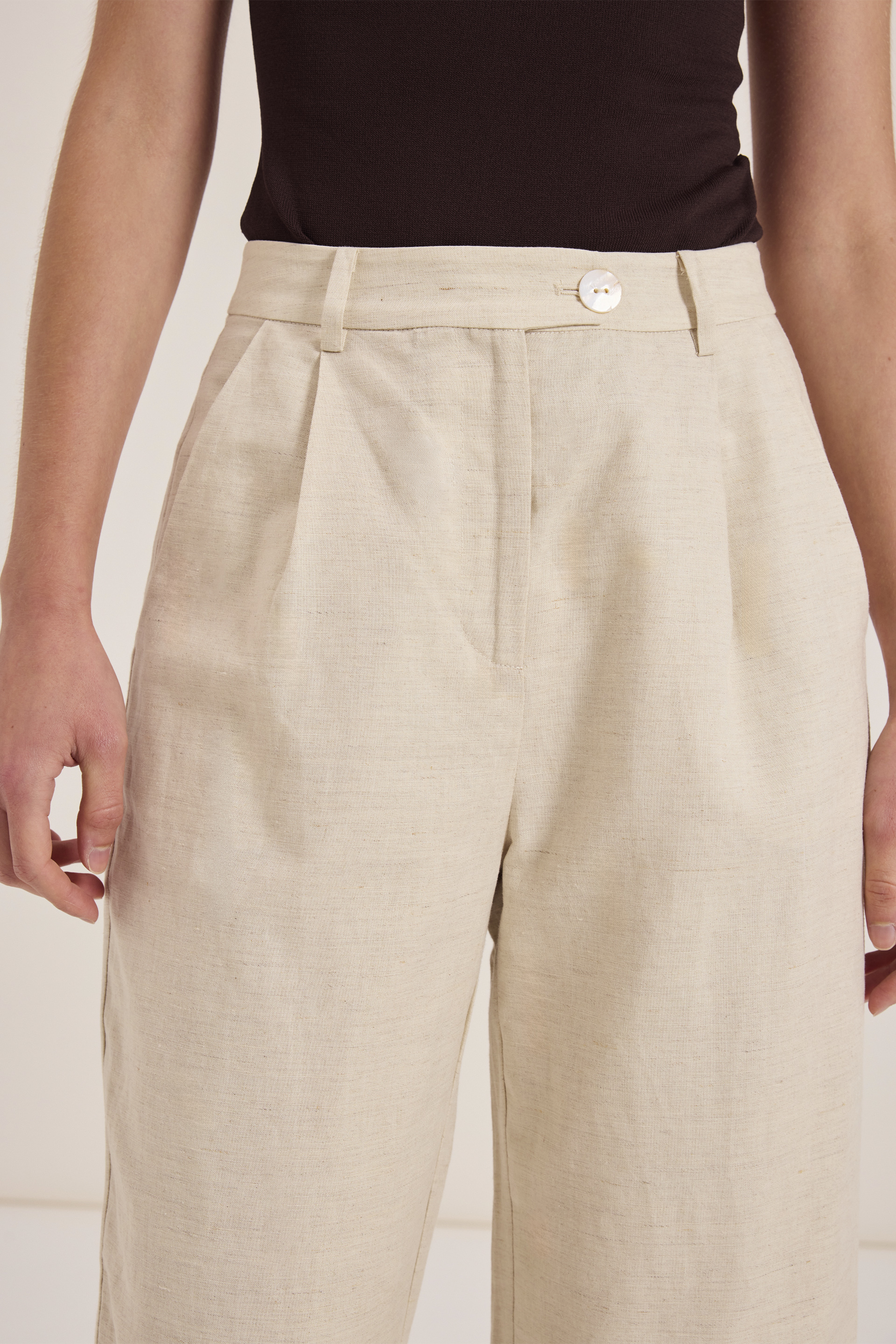 Linen Full-Length Pants