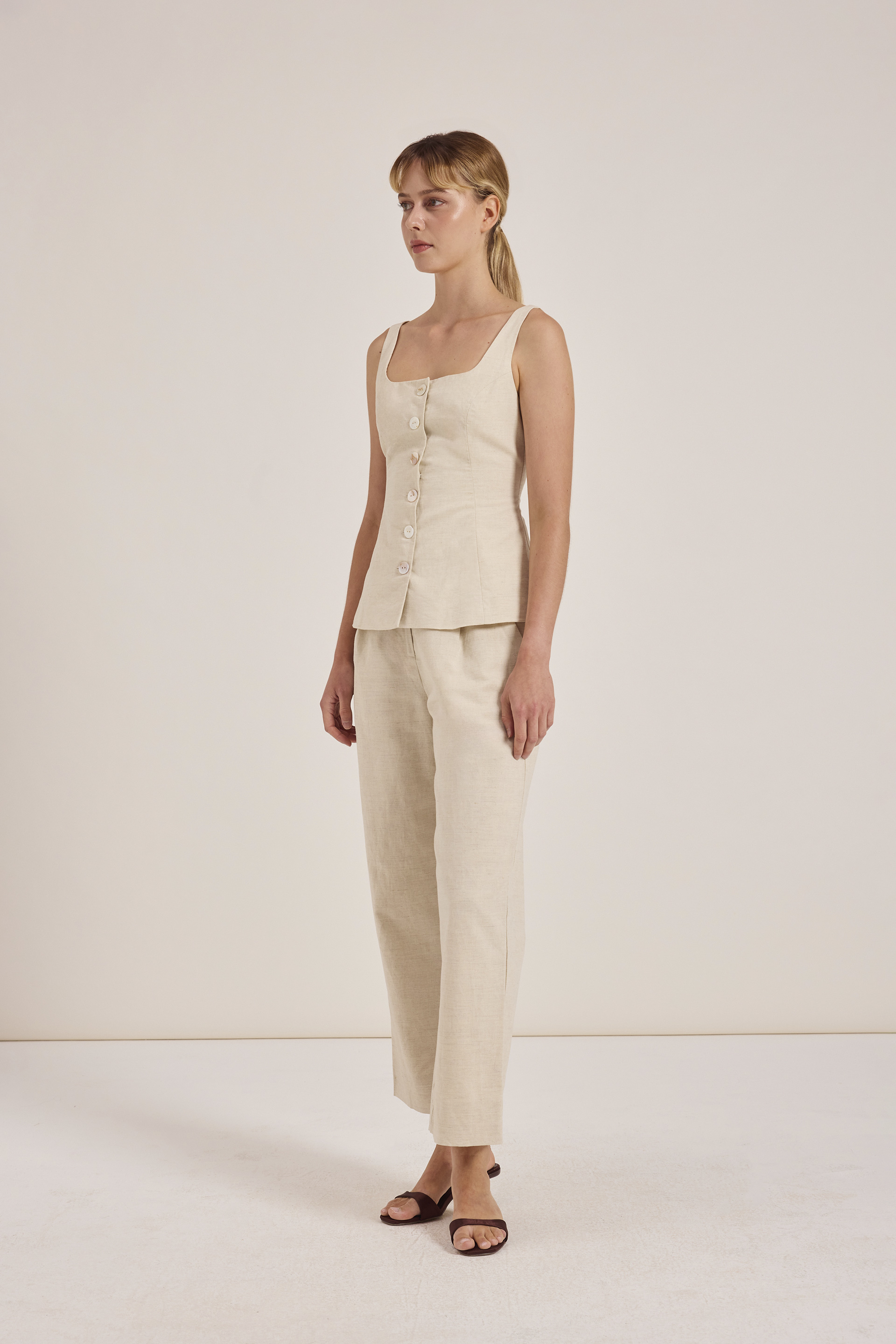 Linen Full-Length Pants