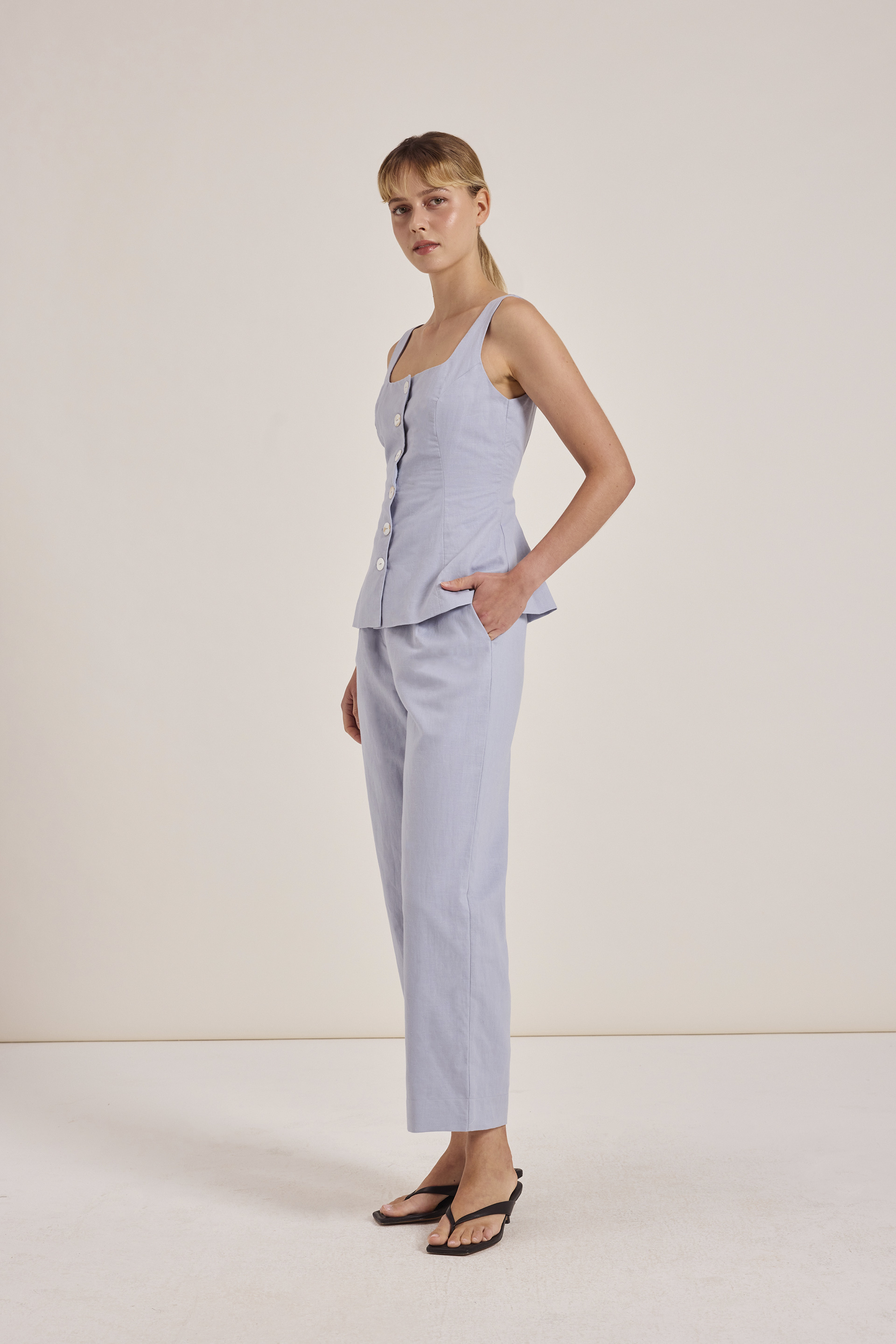 Linen Full-Length Pants