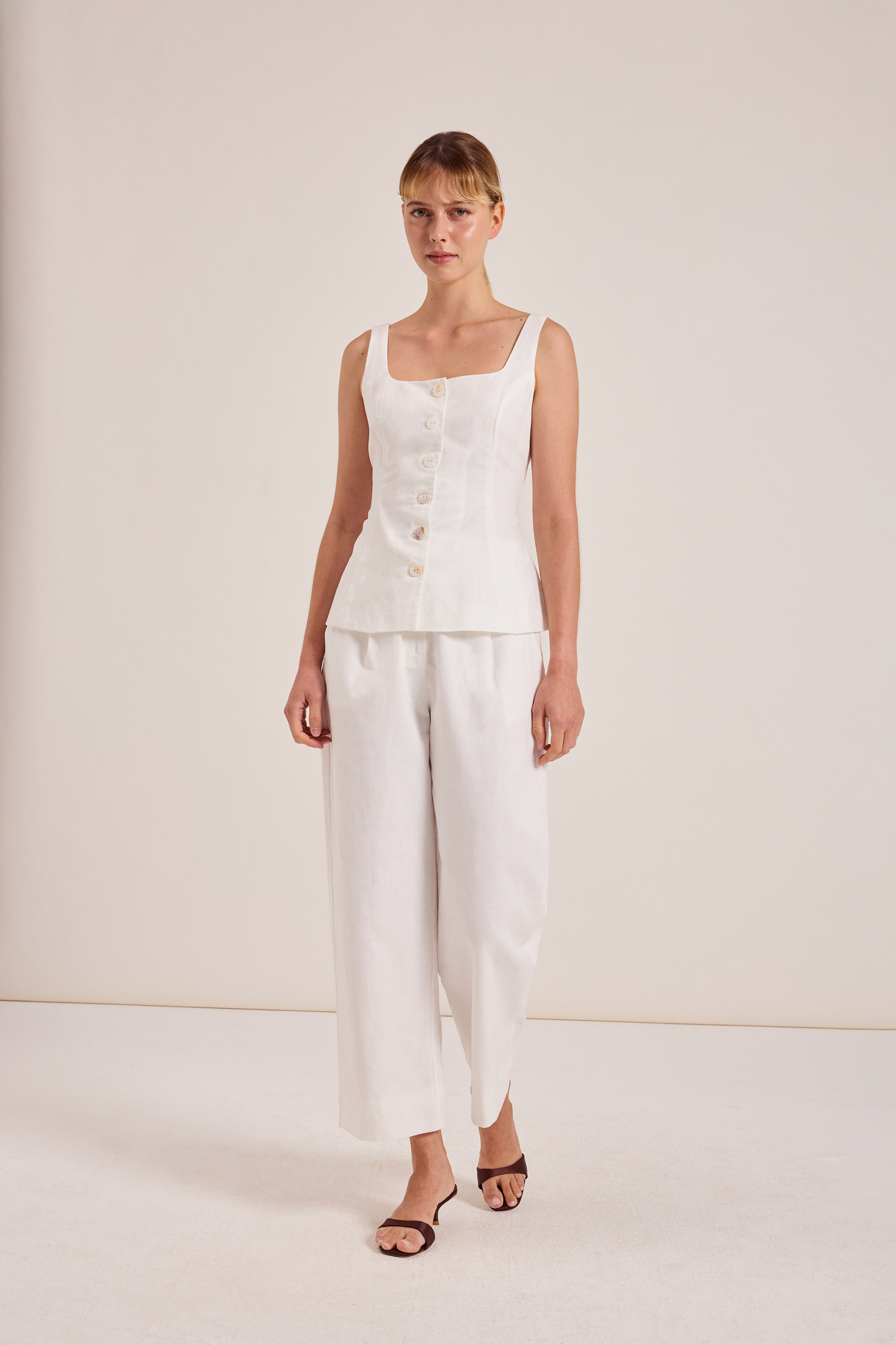 Linen Full-Length Pants