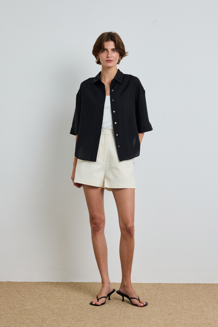 Boxy Short-Sleeved Shirt