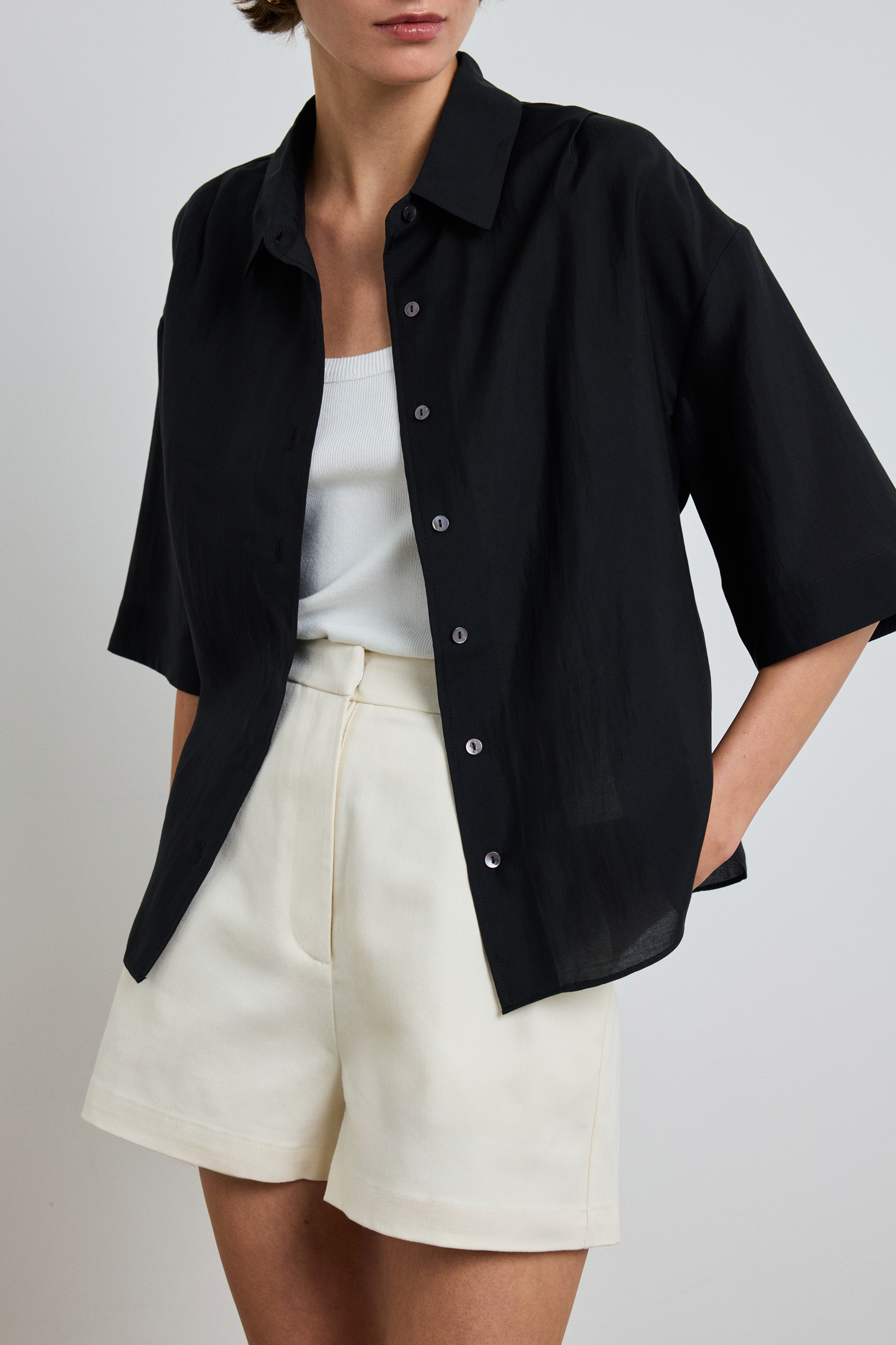 Boxy Short-Sleeved Shirt