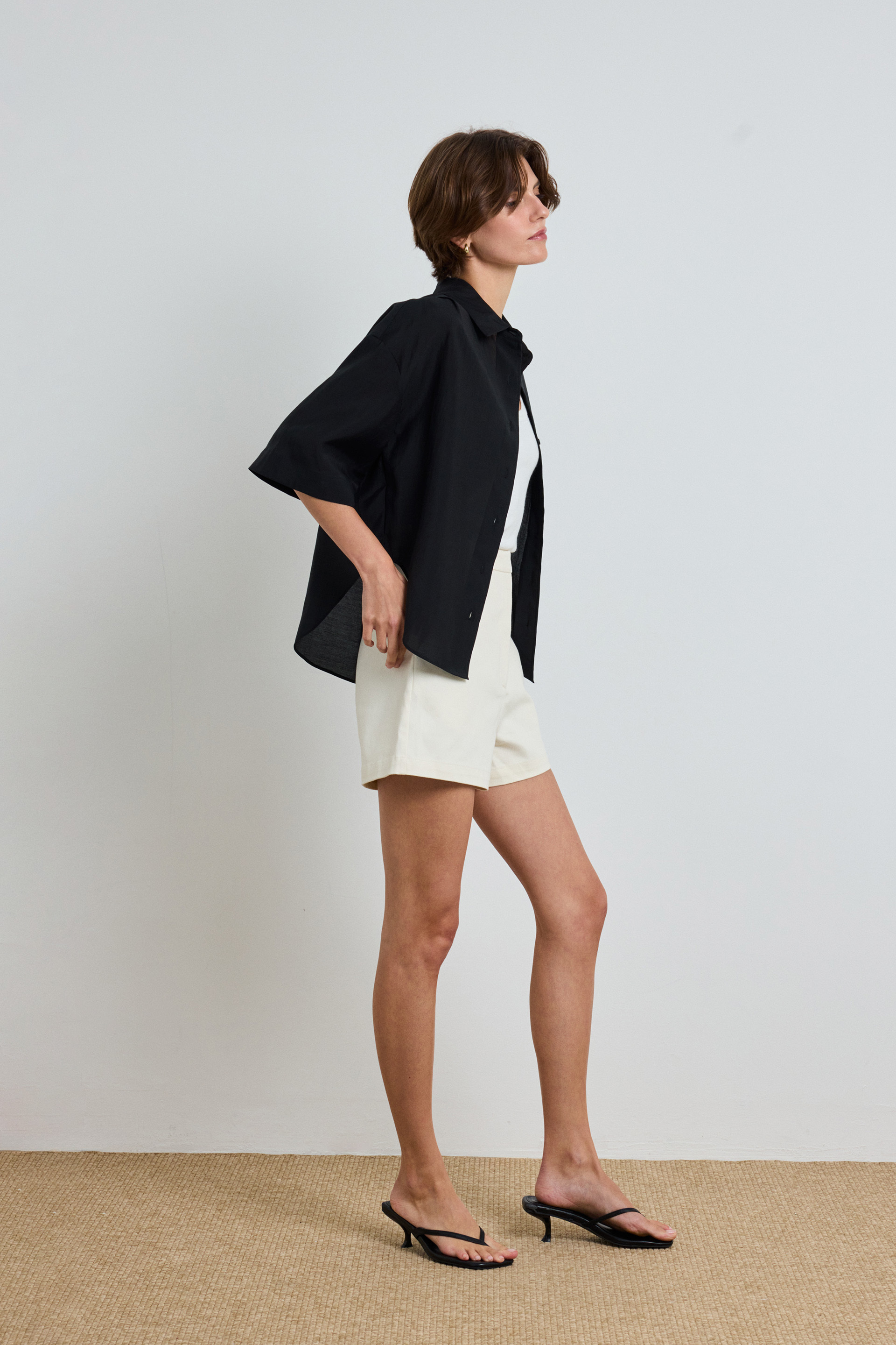 Boxy Short-Sleeved Shirt