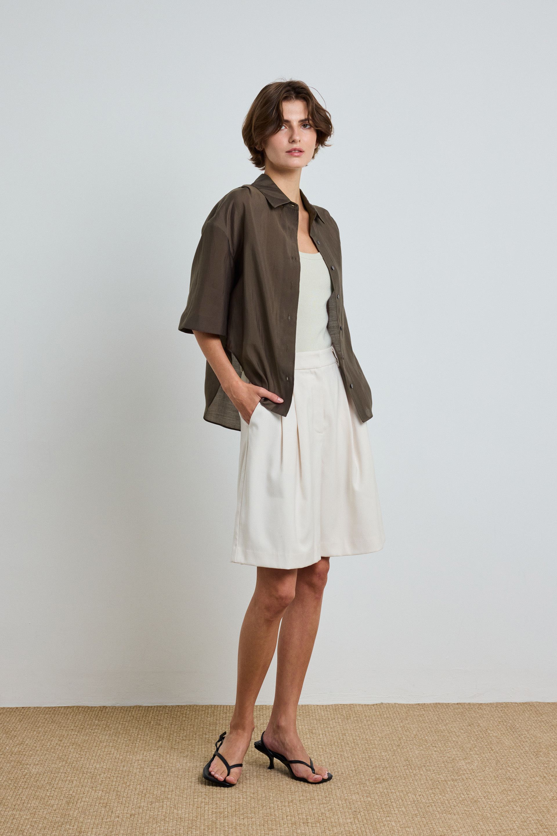 Boxy Short-Sleeved Shirt