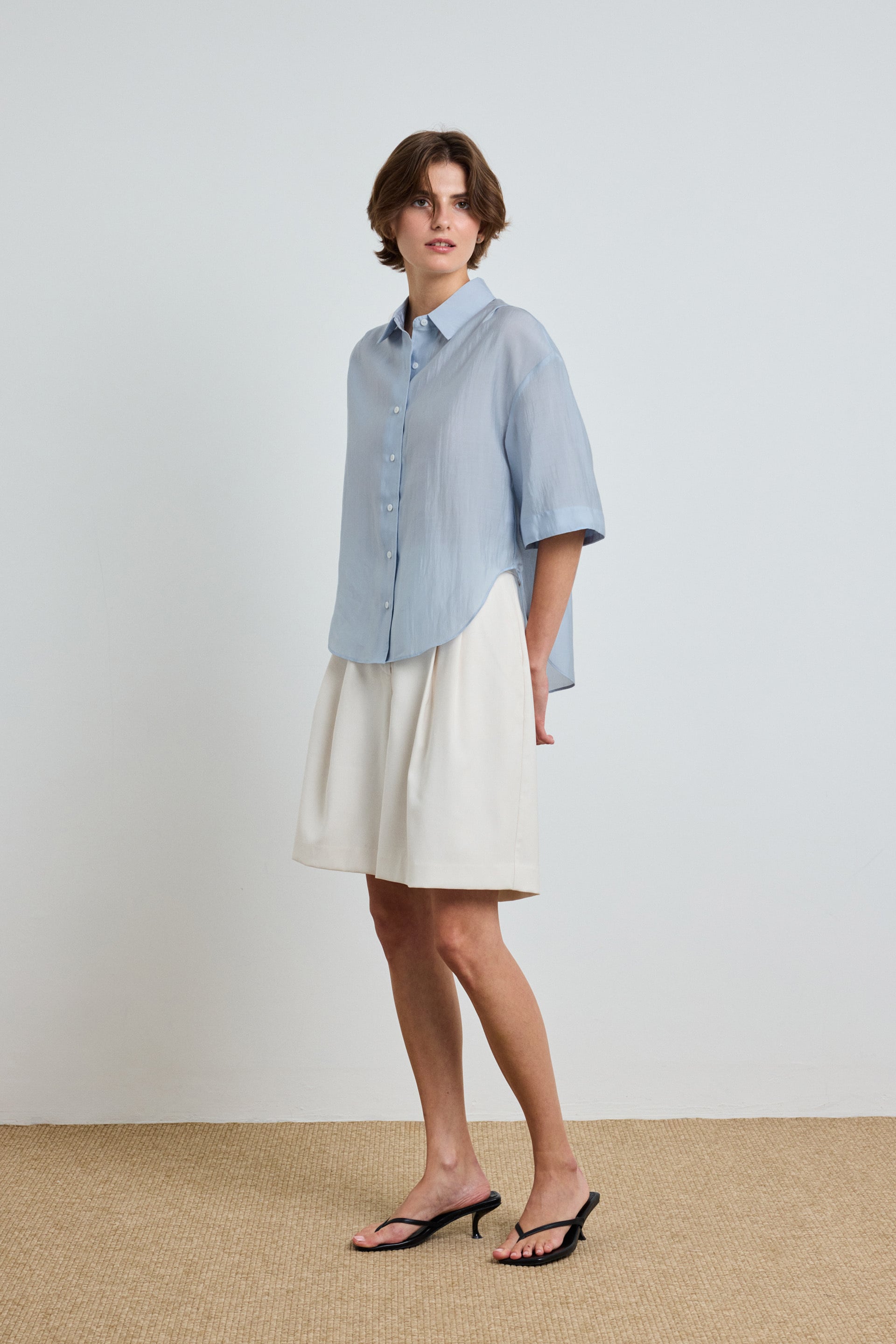 Boxy Short-Sleeved Shirt