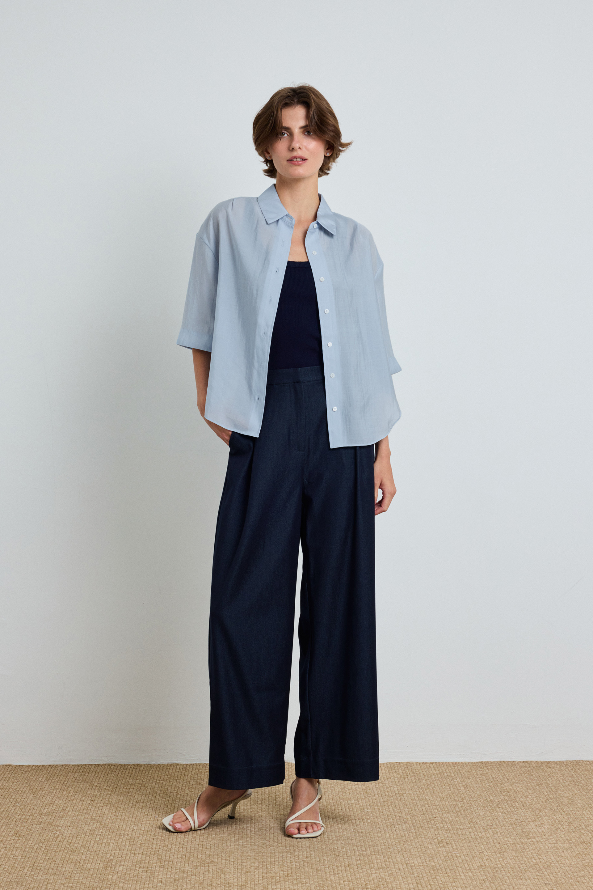 Boxy Short-Sleeved Shirt
