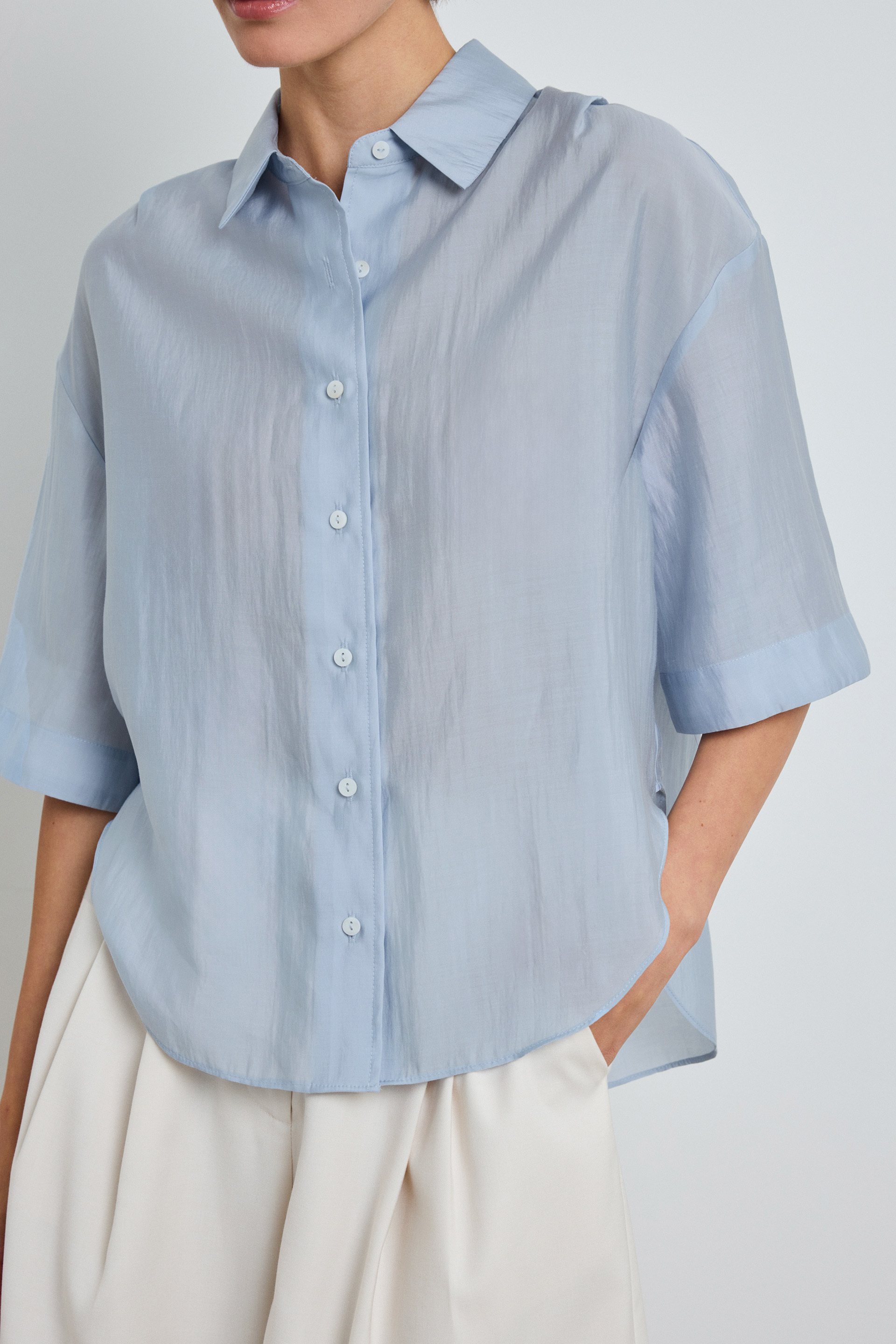 Boxy Short-Sleeved Shirt