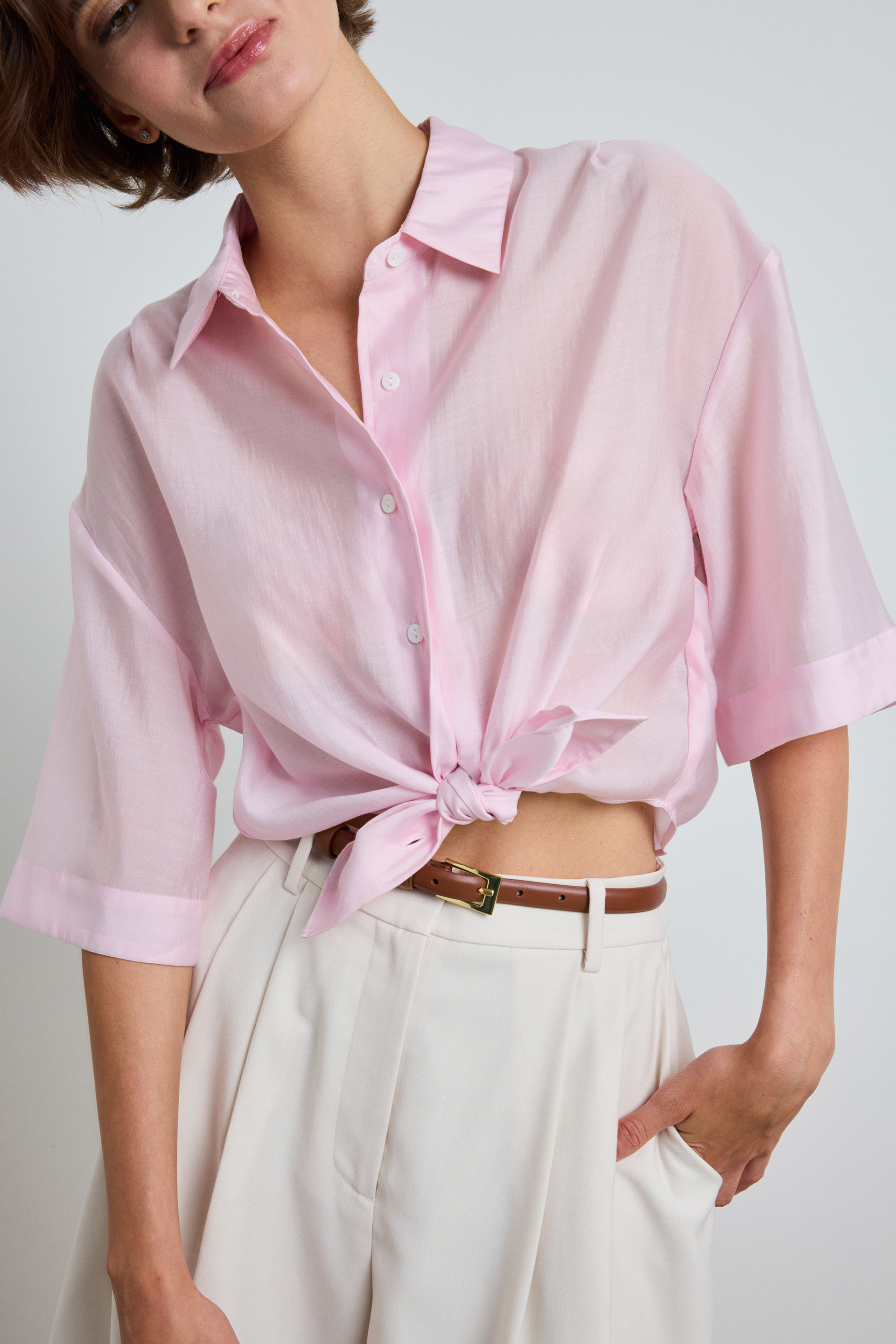 Boxy Short-Sleeved Shirt