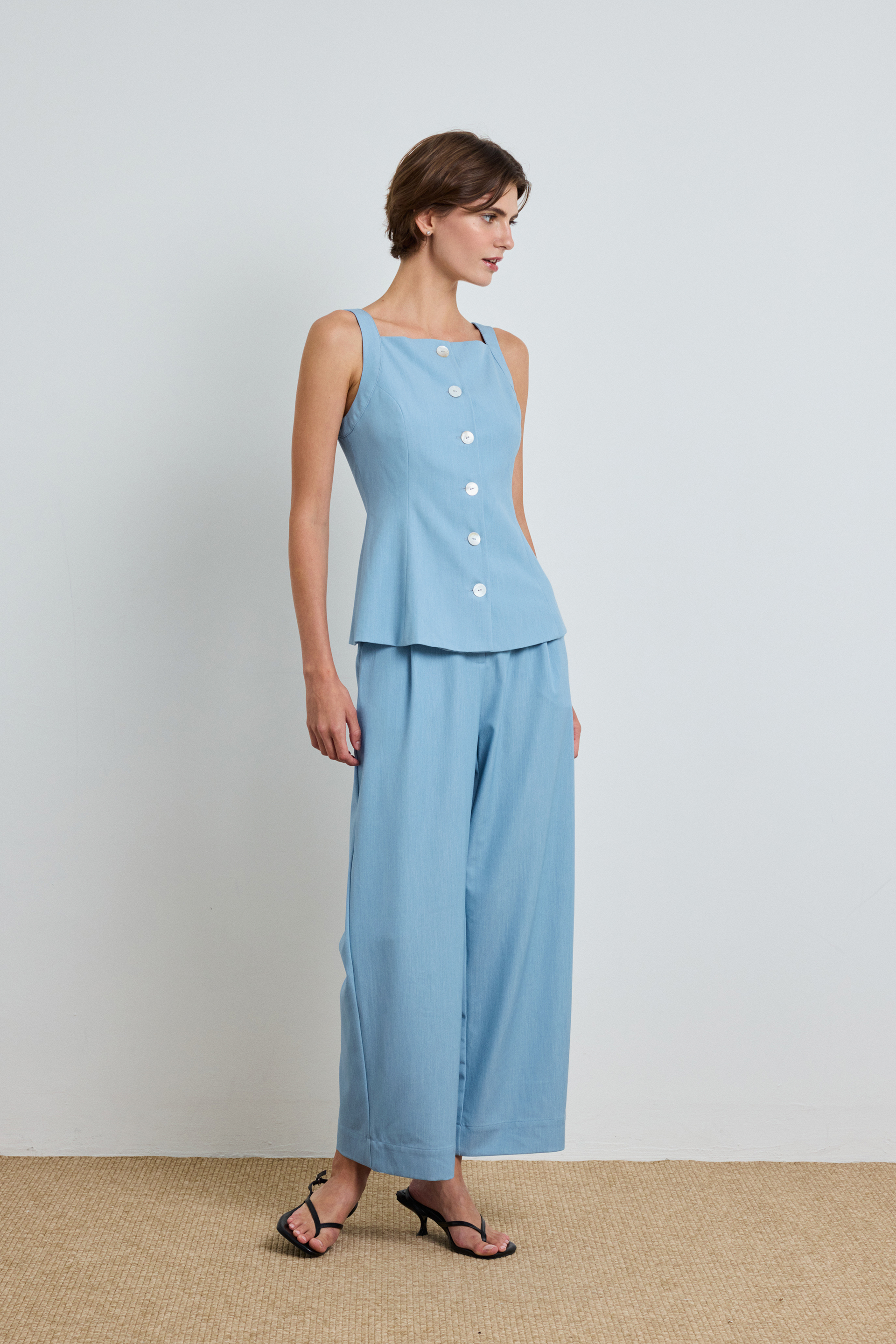 Tailored Chambray Vest