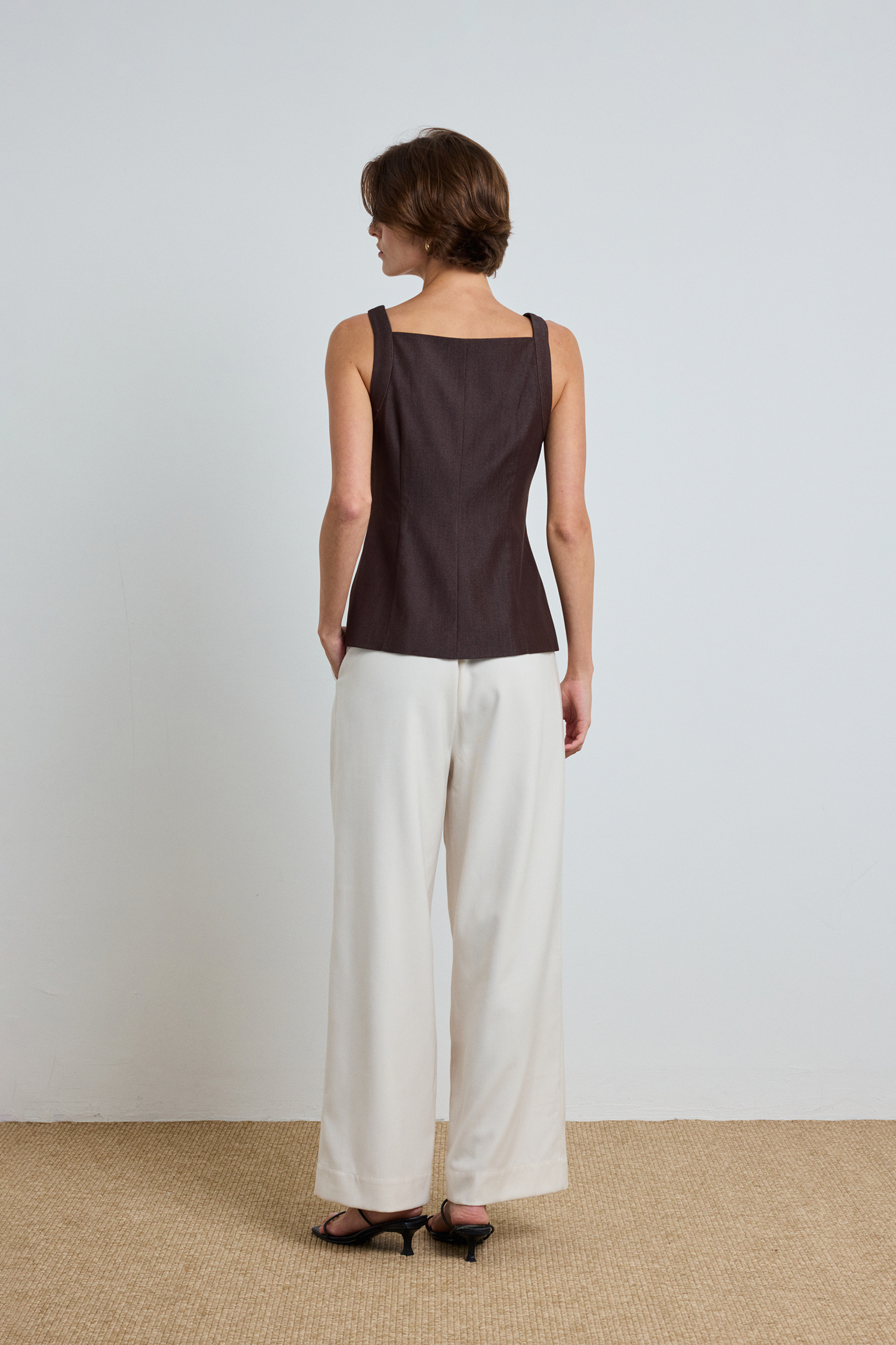 Tailored Chambray Vest