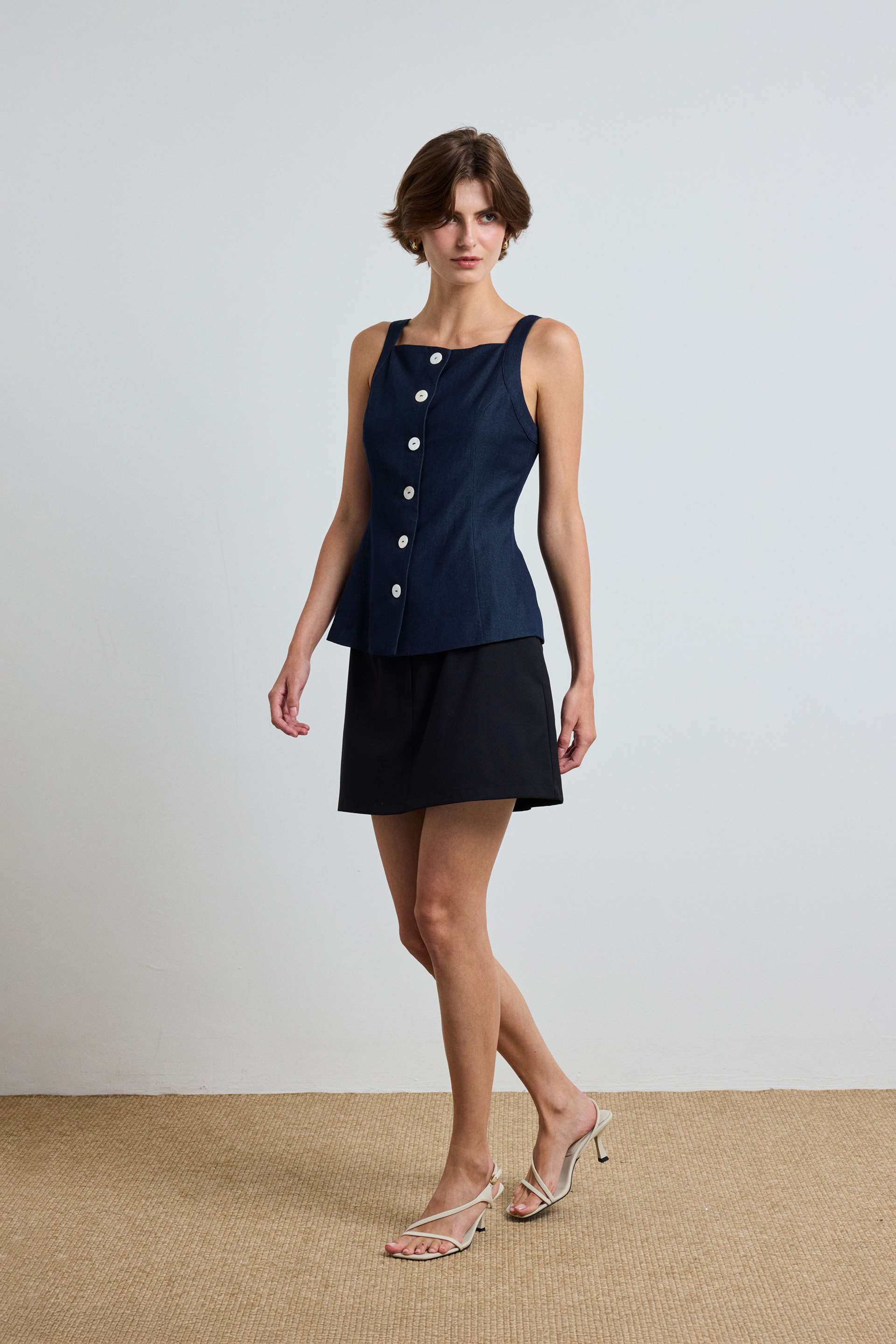 Tailored Chambray Vest