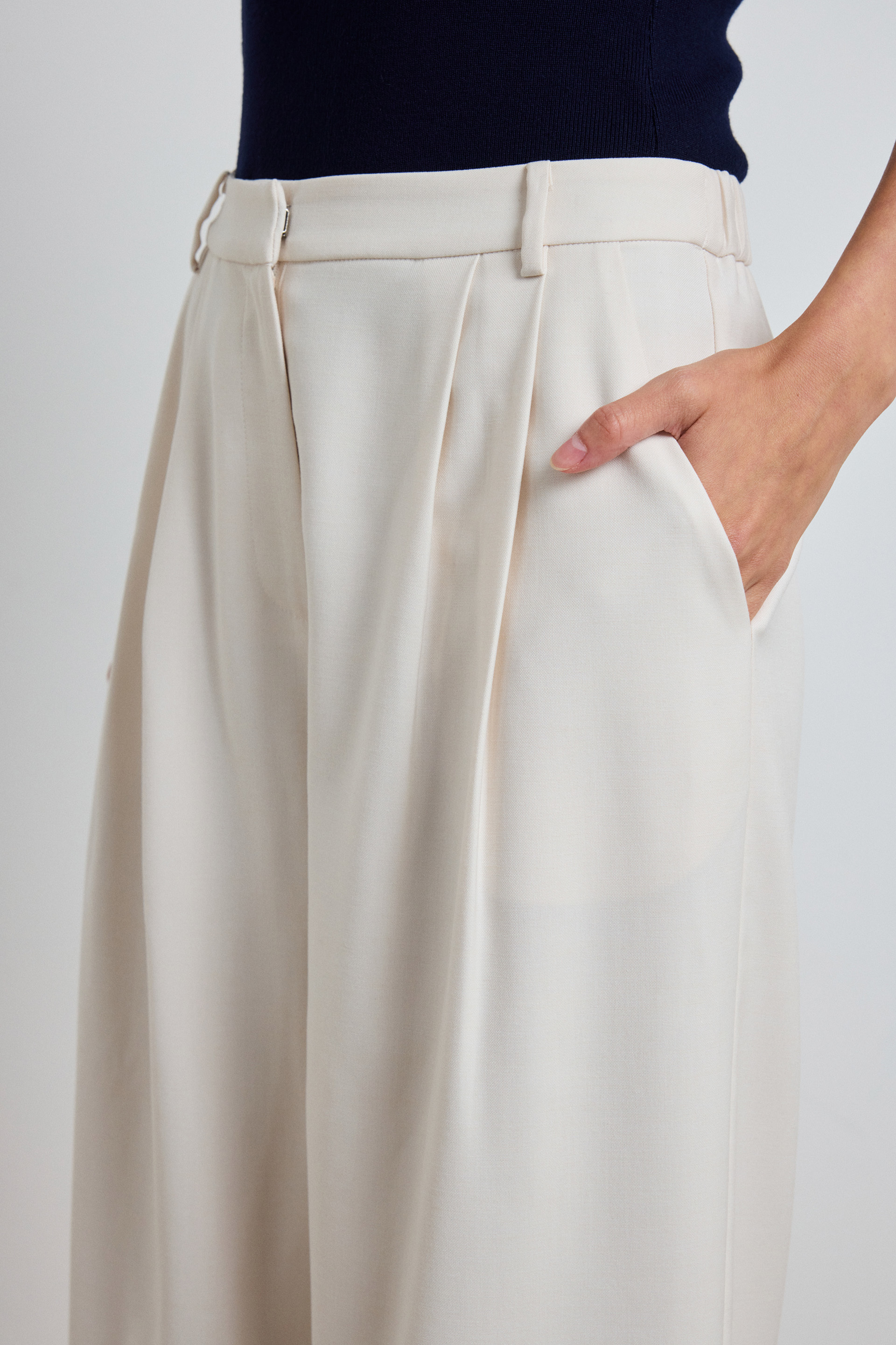 Double-Pleat Suit Trousers