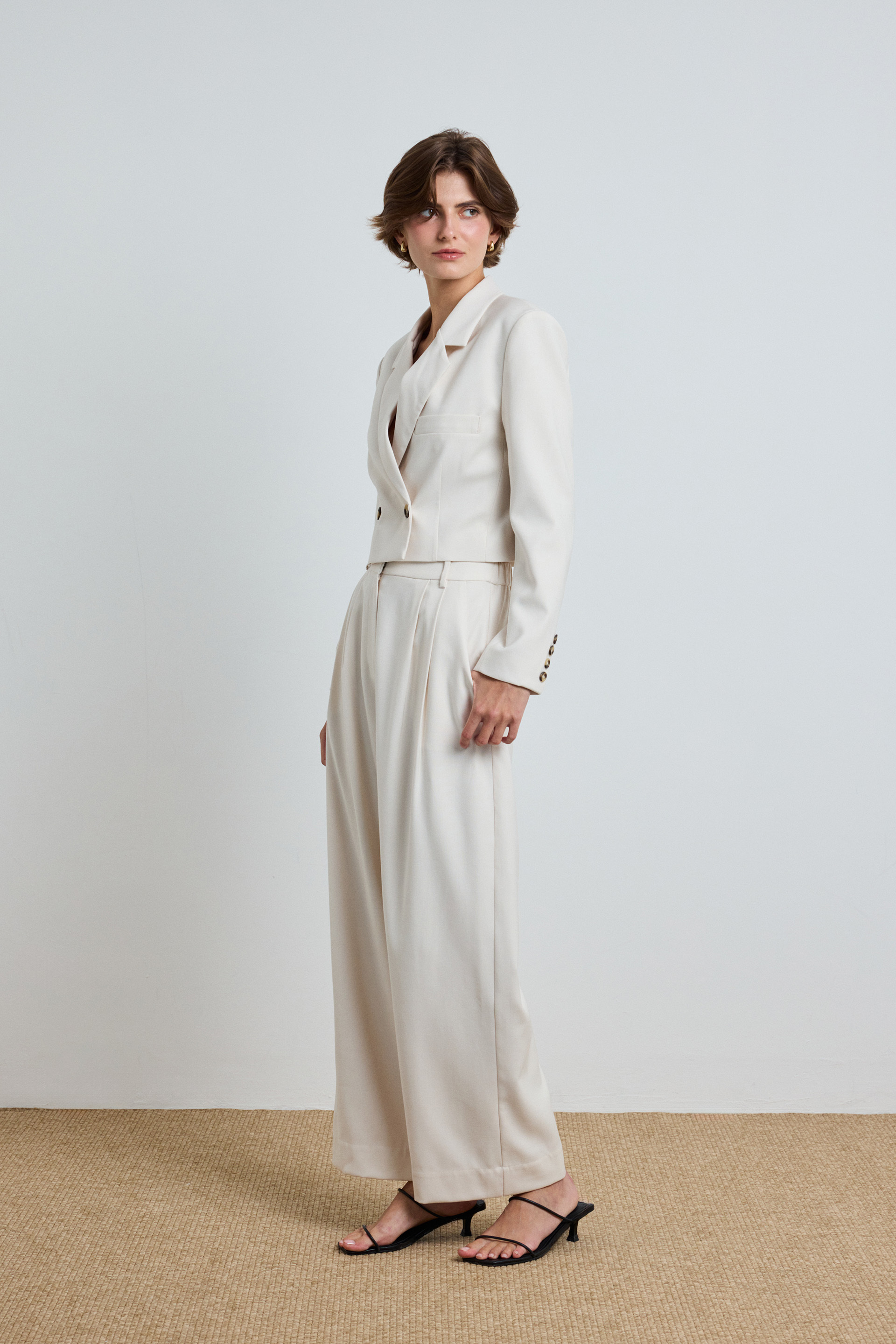 Double-Pleat Suit Trousers