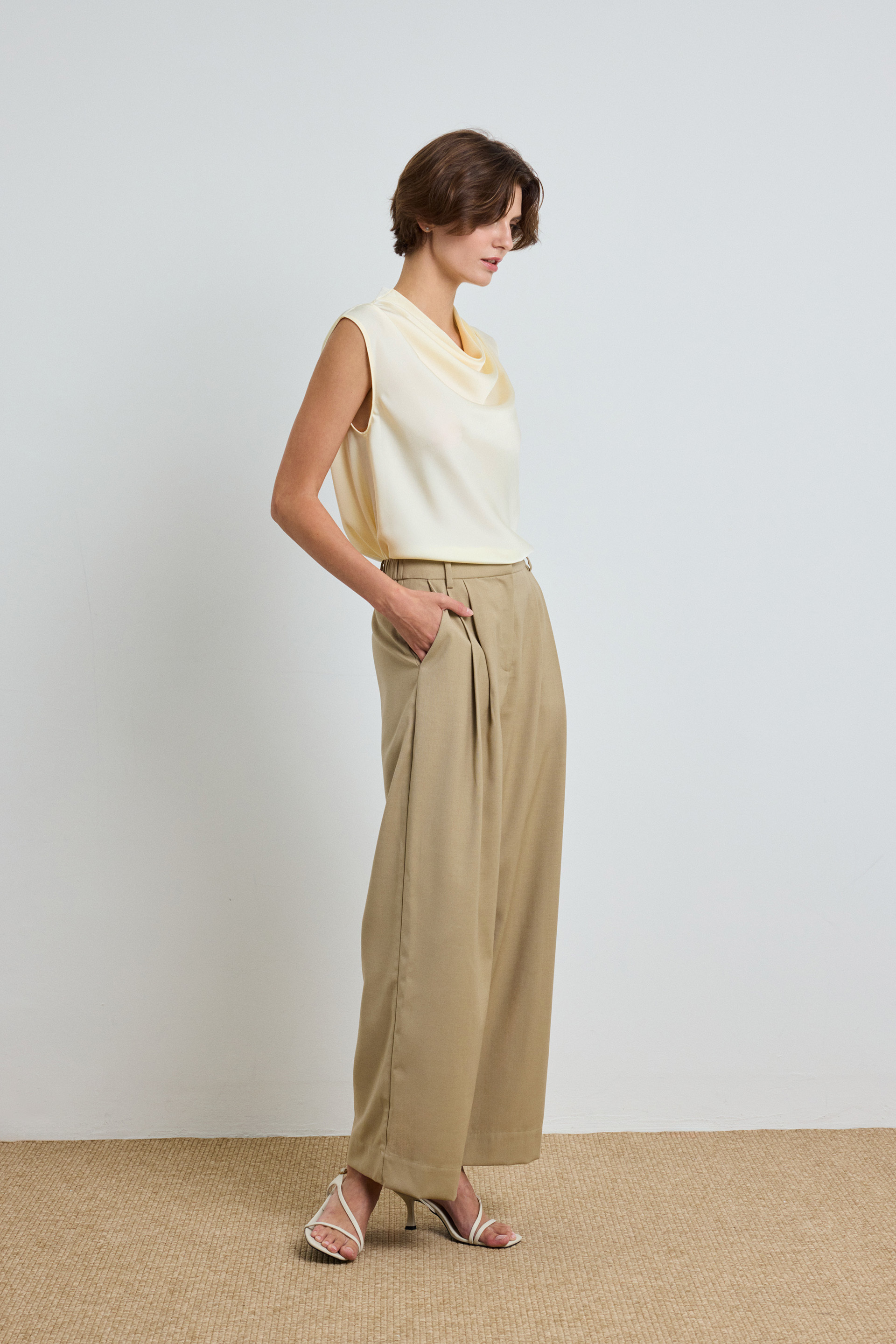 Double-Pleat Suit Trousers