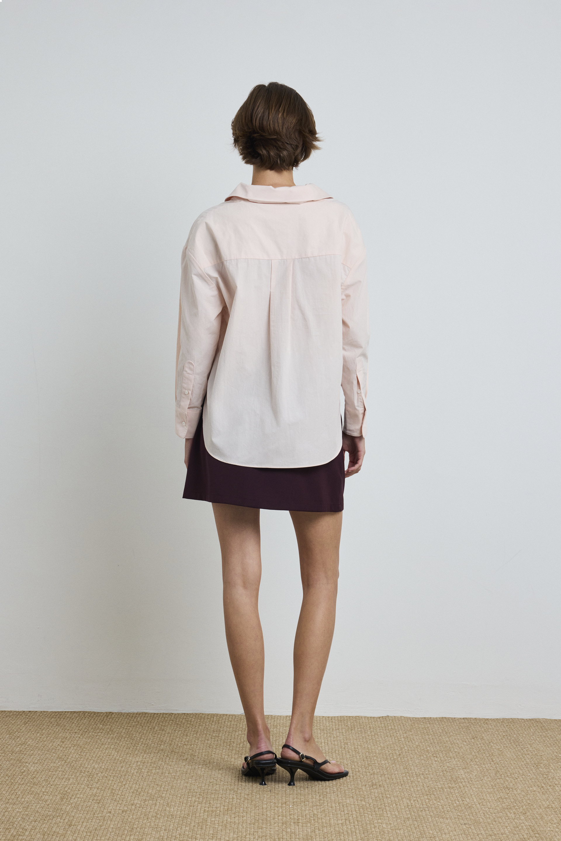 Open-Collar Cotton Shirt