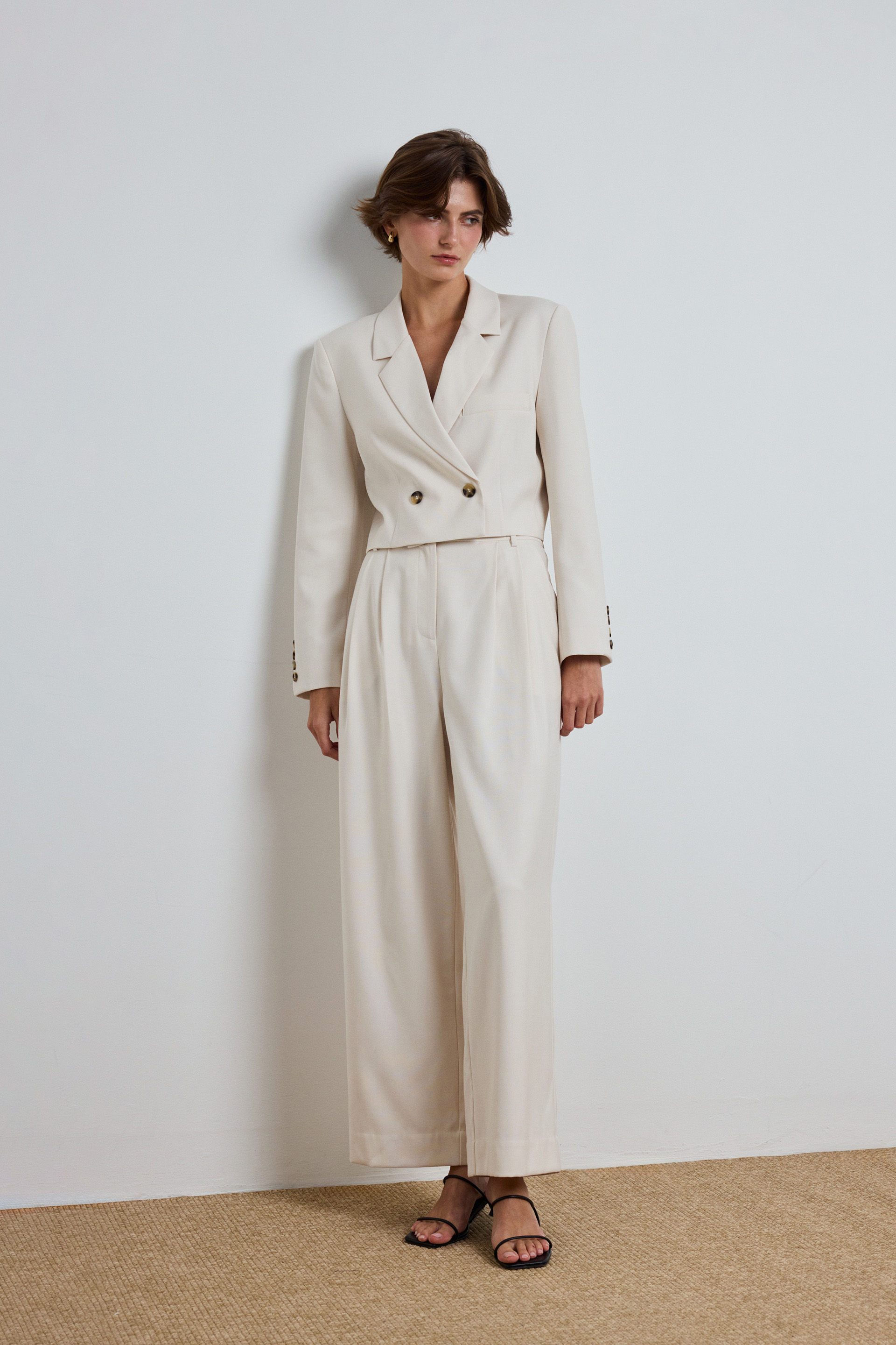 Double-Pleat Suit Trousers
