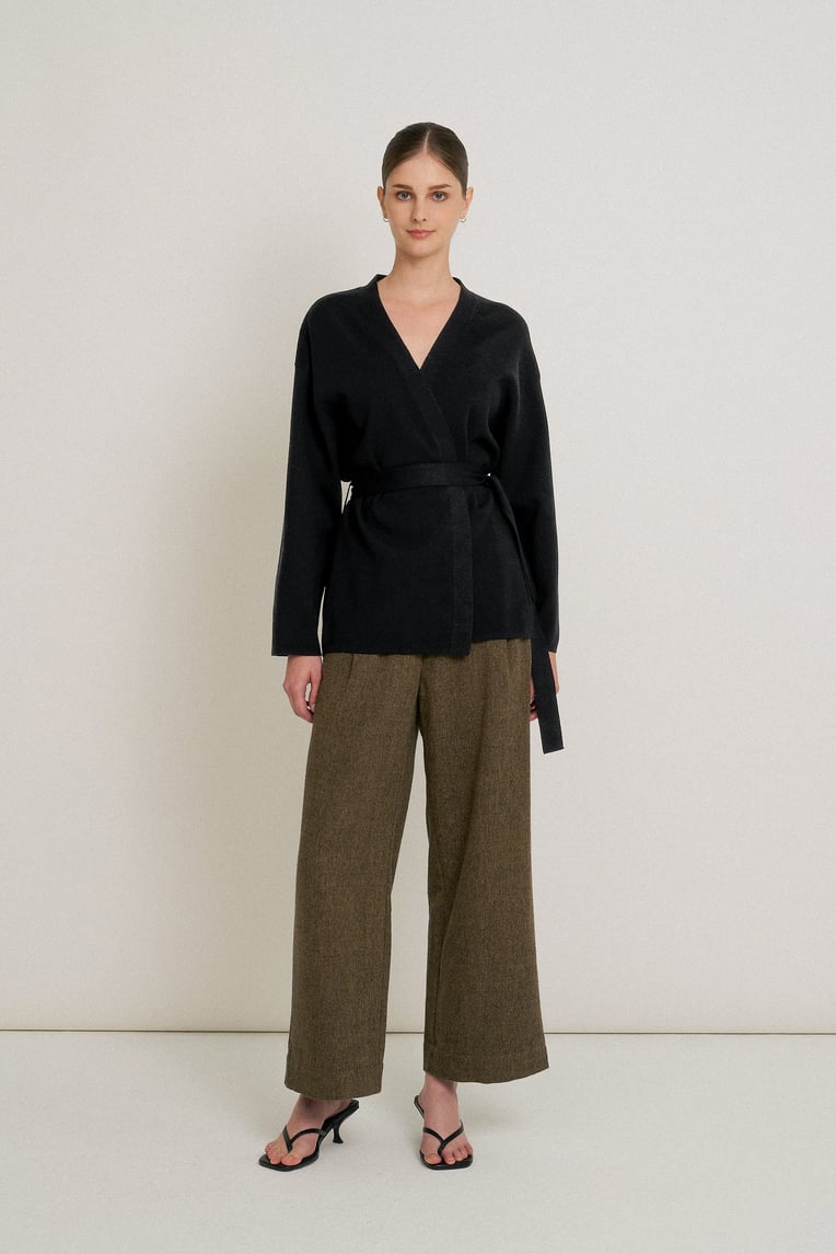 Tweed Full-Length Trousers