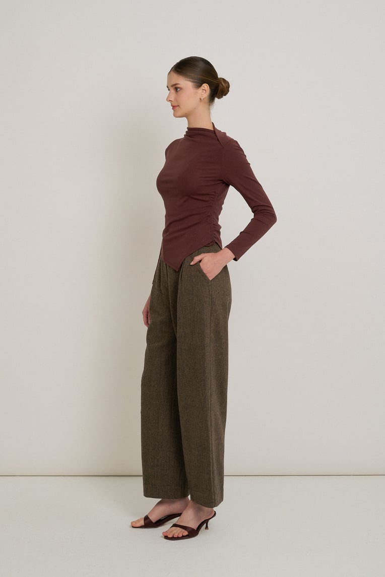 Tweed Full-Length Trousers