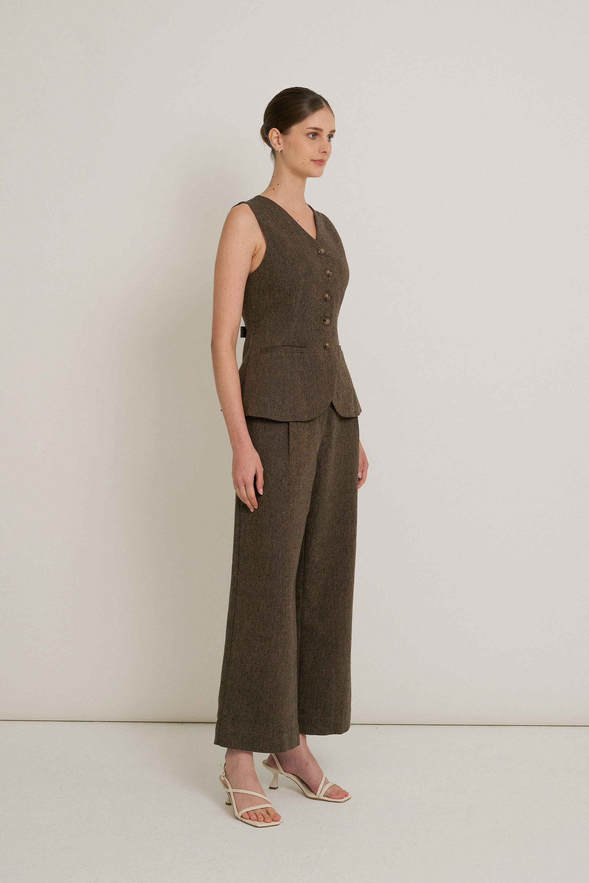 Tweed Full-Length Trousers