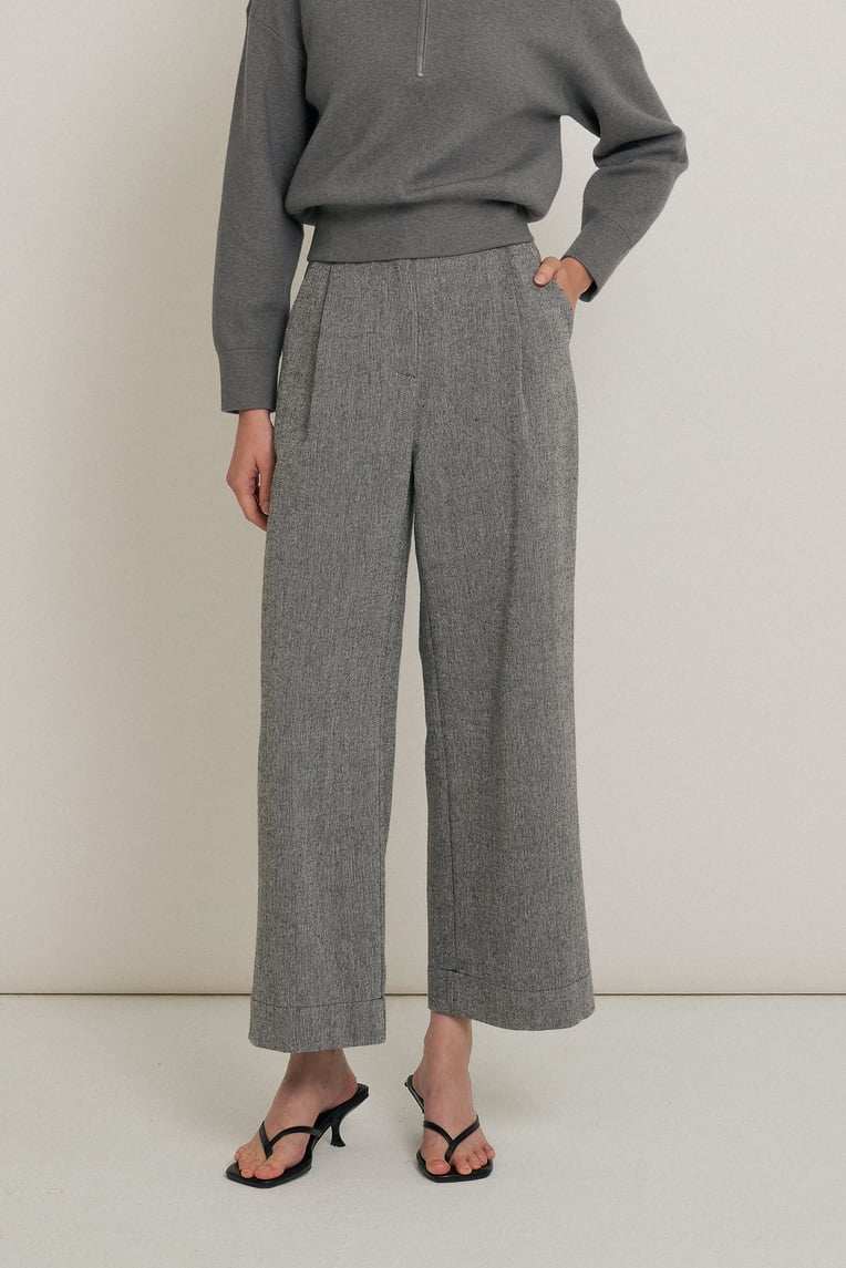 Tweed Full-Length Trousers
