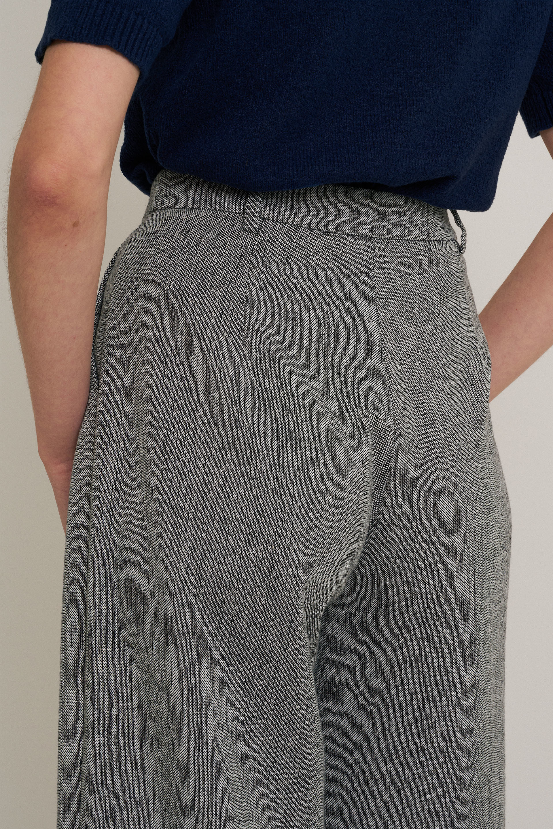 Tweed Full-Length Trousers