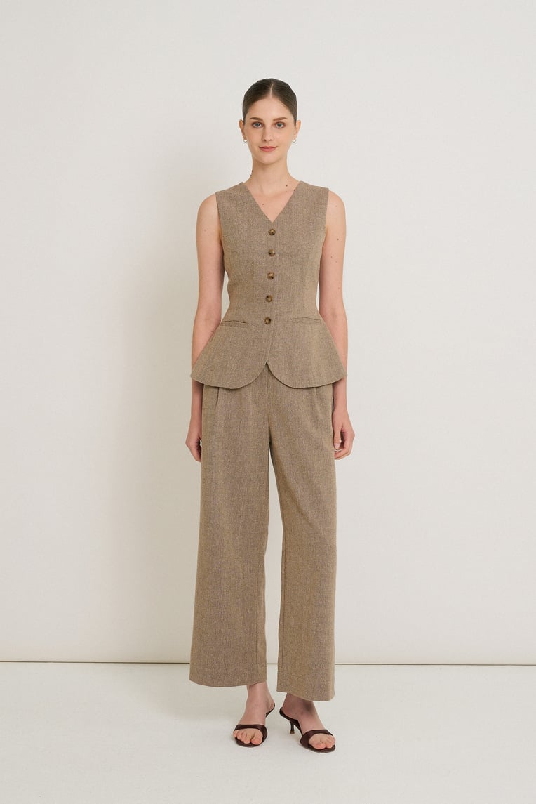 Tweed Full-Length Trousers