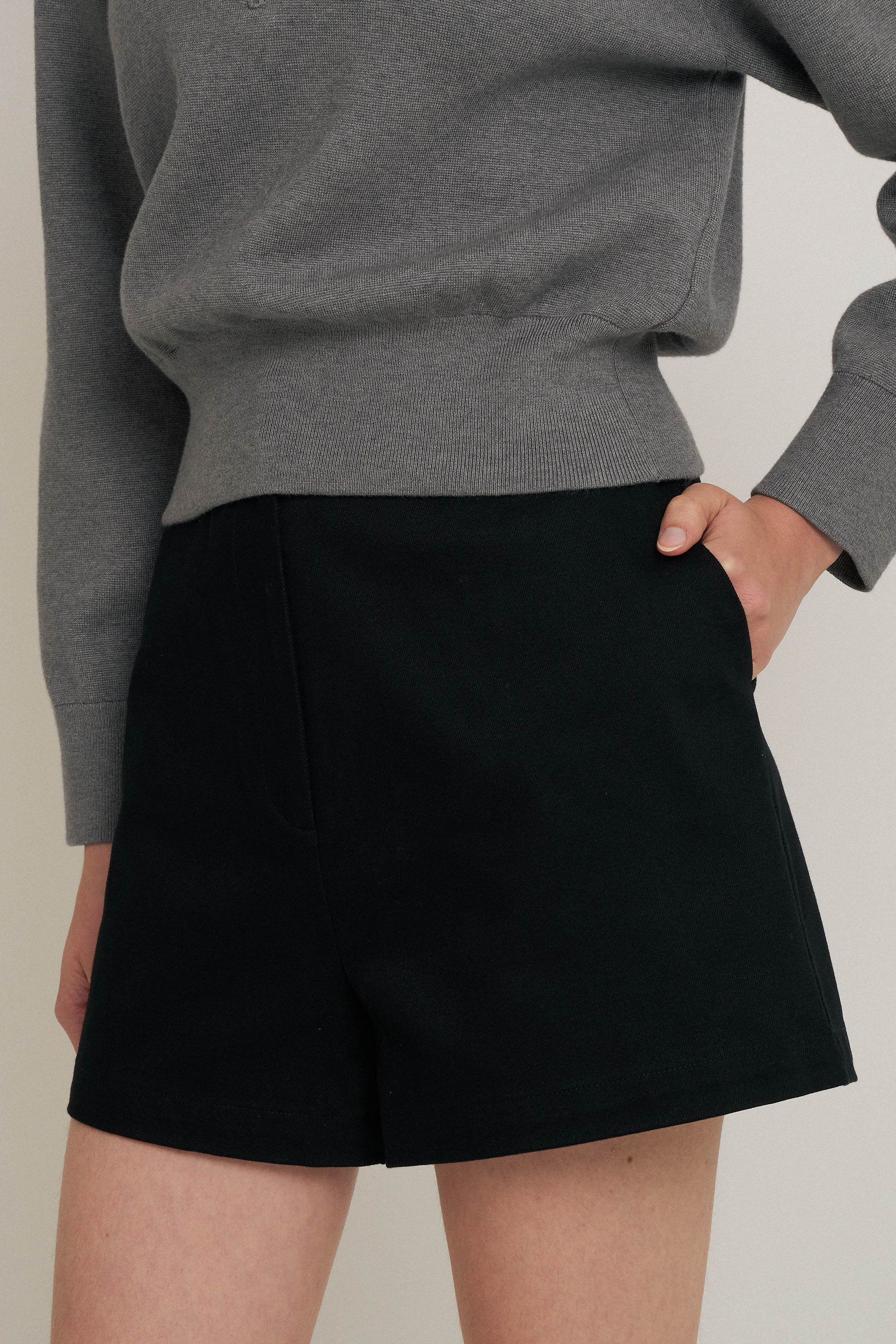 Cotton High-Waisted Shorts