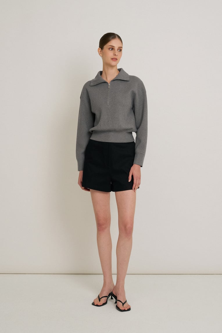 Cotton High-Waisted Shorts