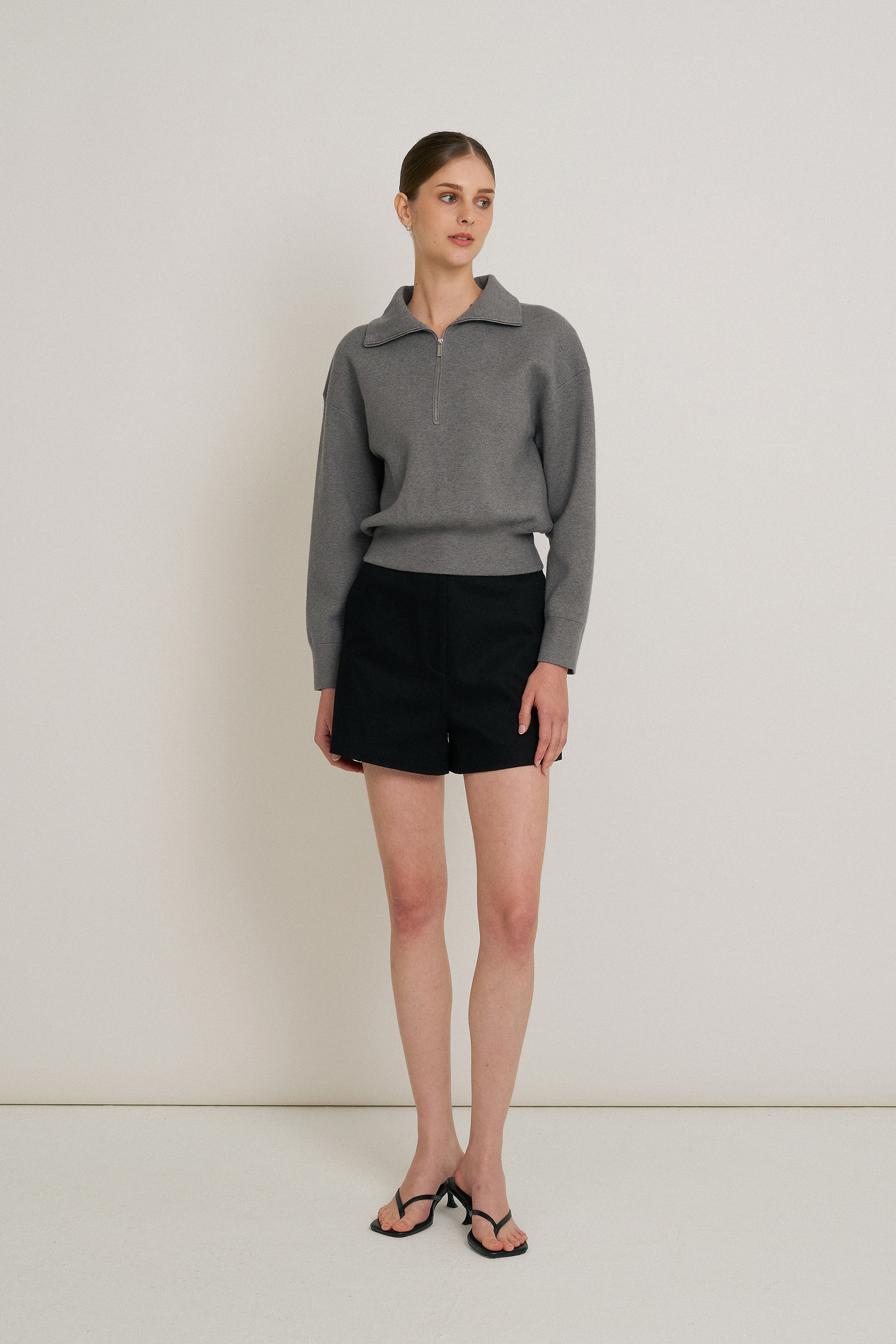 Cotton High-Waisted Shorts