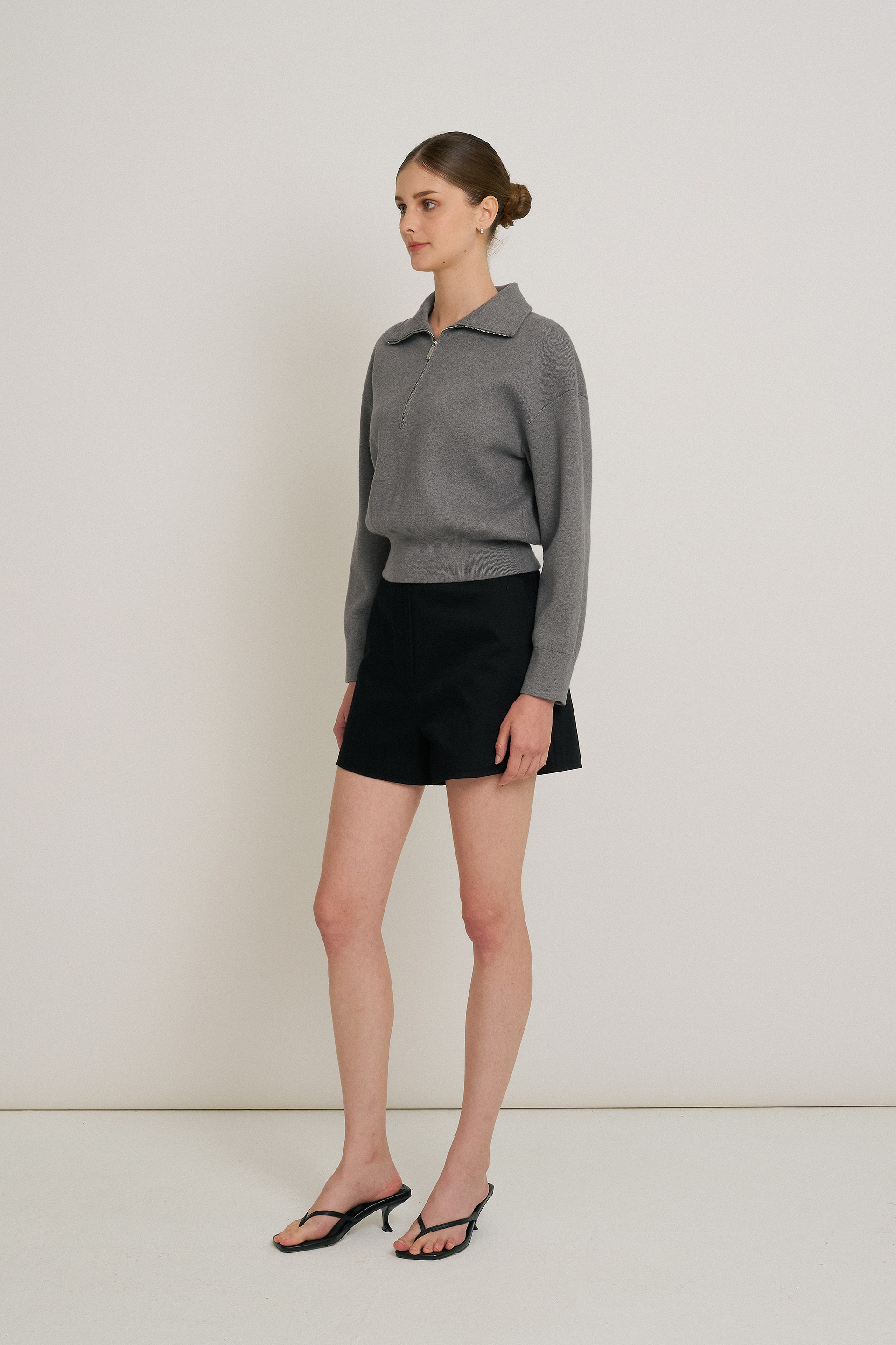 Cotton High-Waisted Shorts