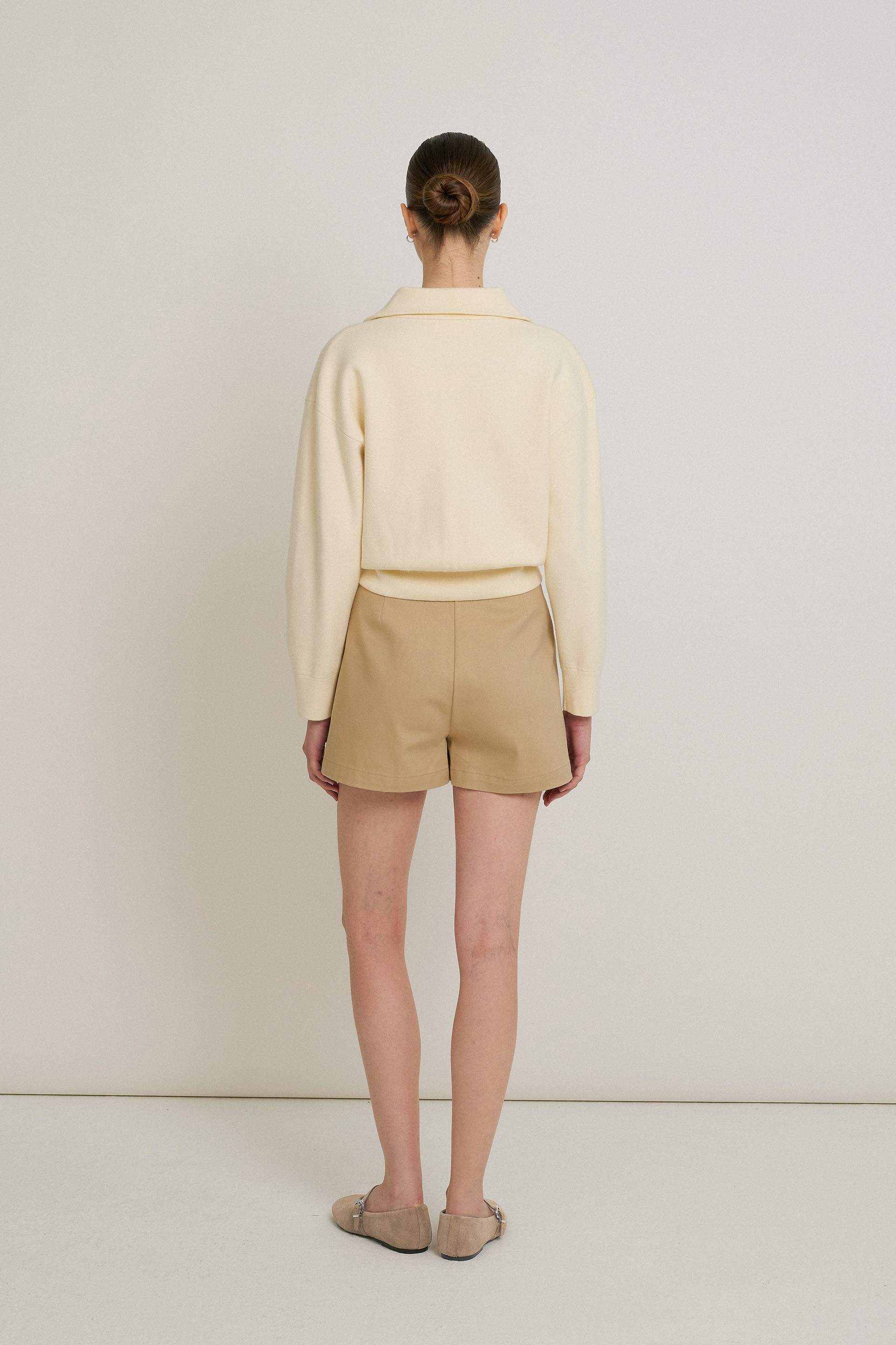 Cotton High-Waisted Shorts