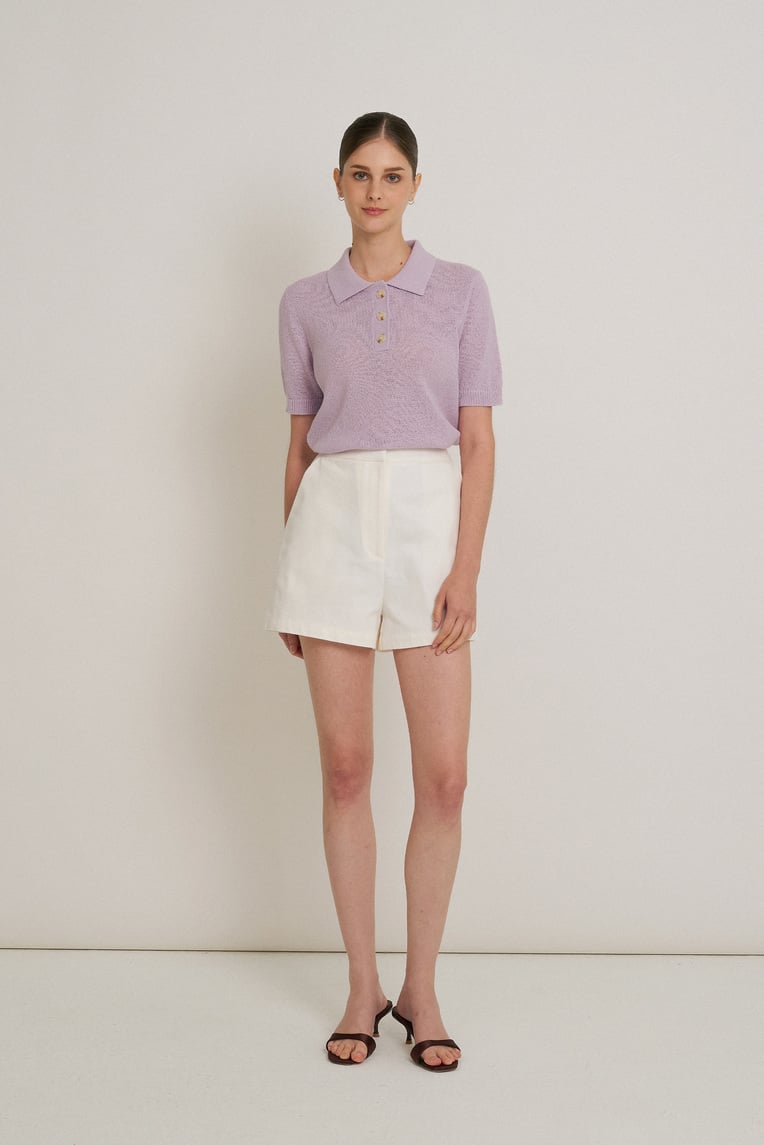 Cotton High-Waisted Shorts