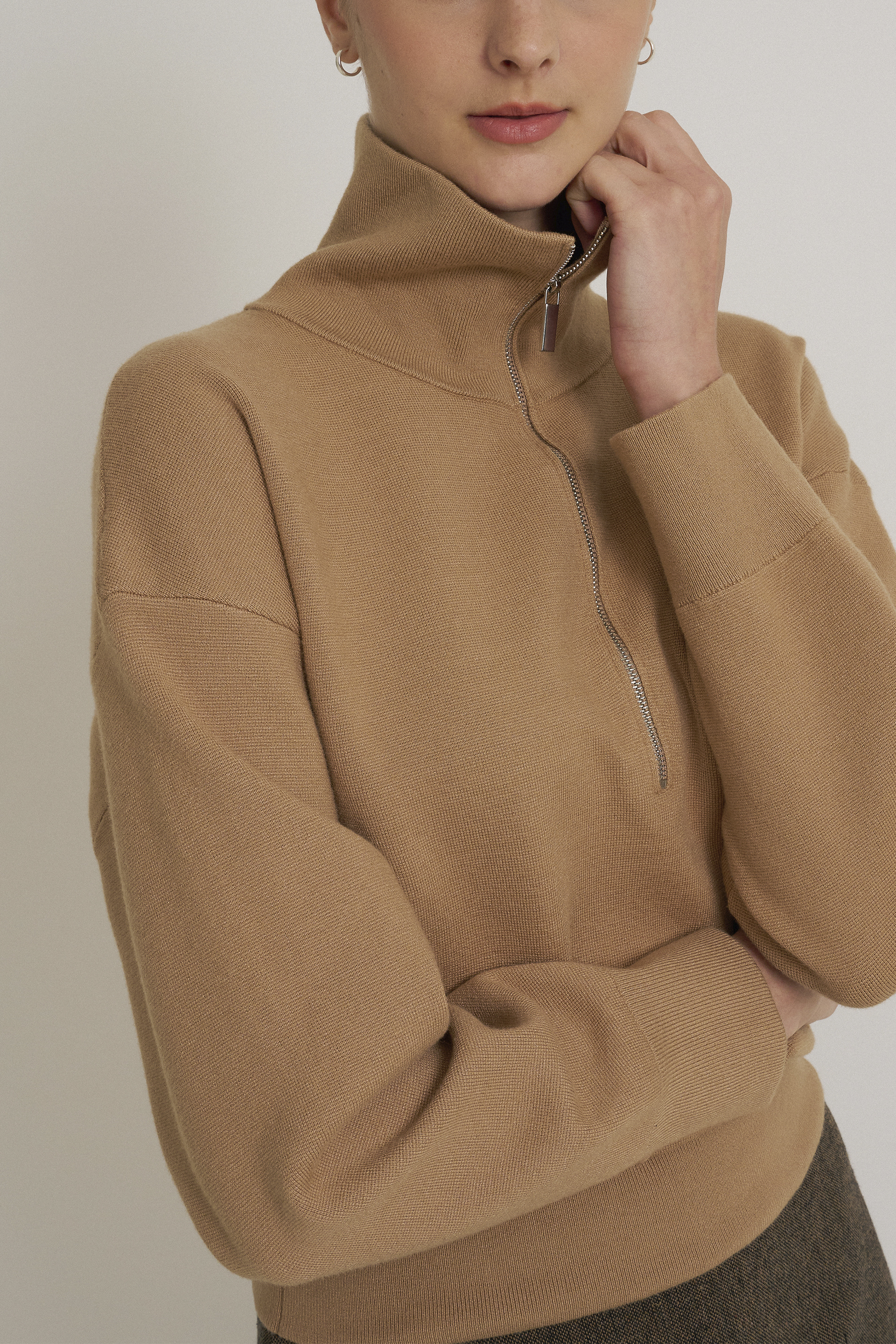 Half-Zip Knit Jumper