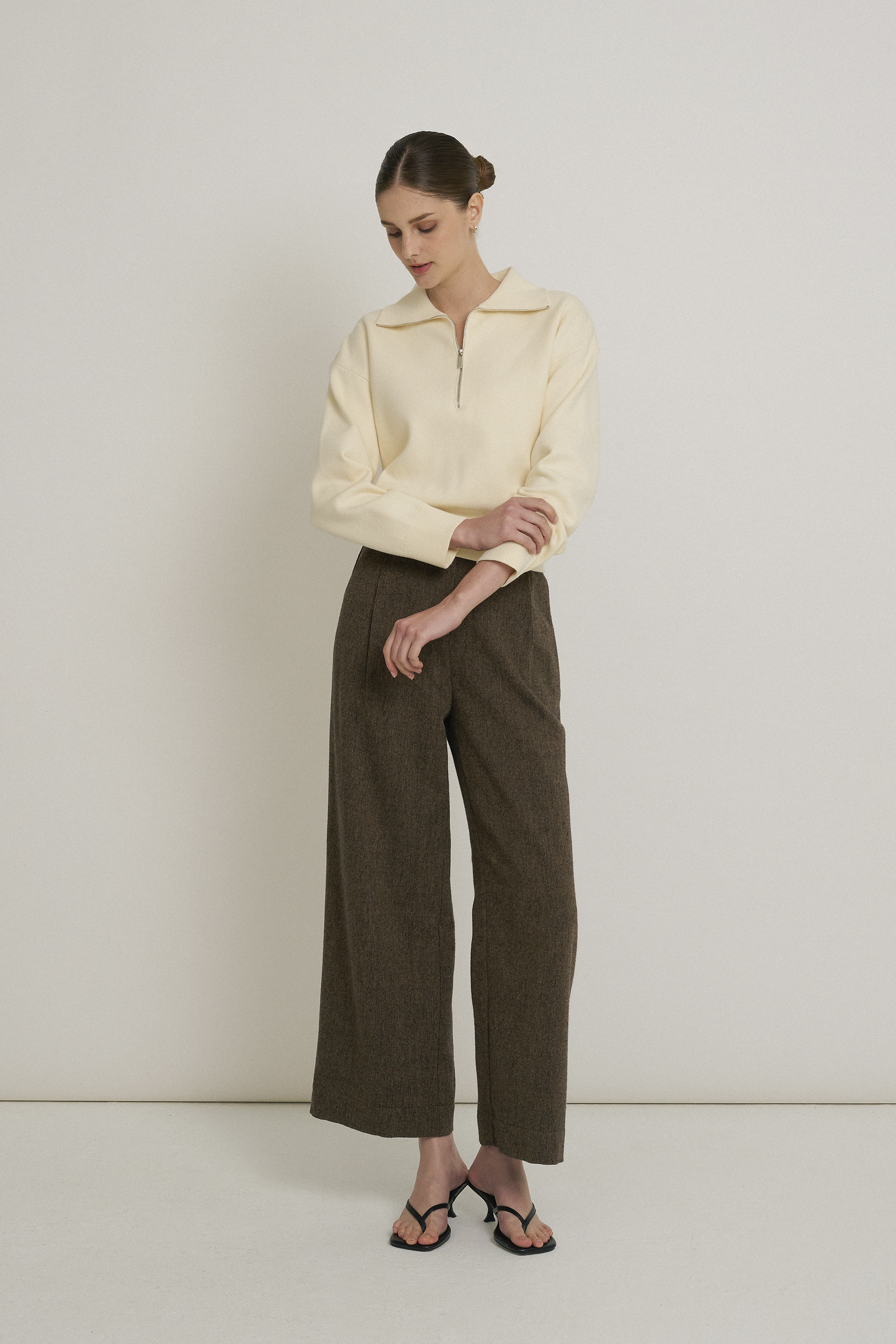 Half-Zip Knit Jumper