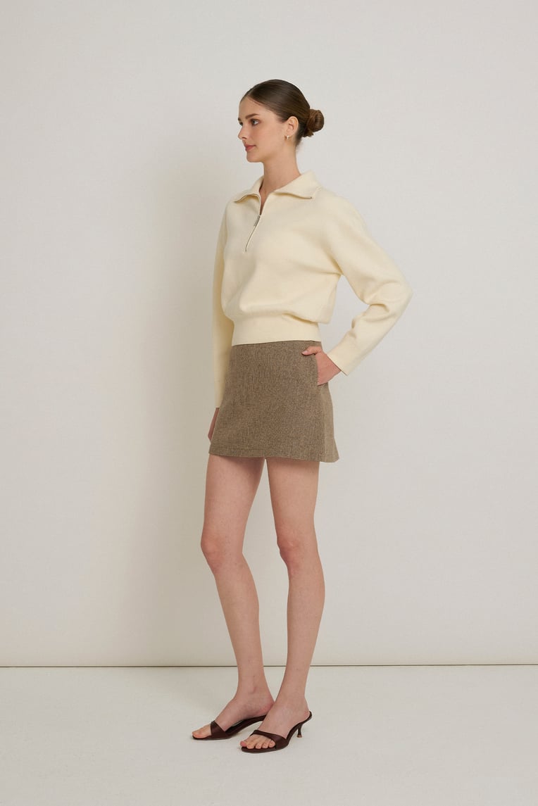 Half-Zip Knit Jumper