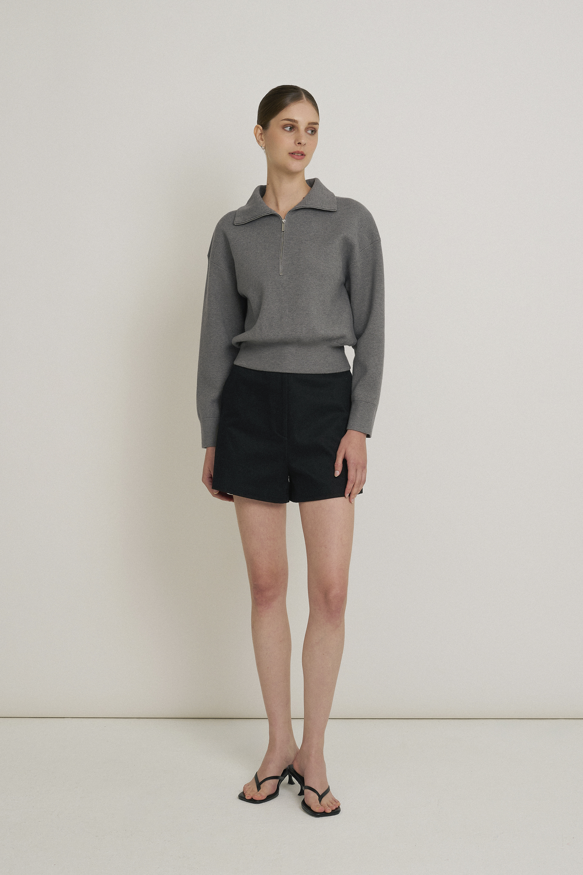 Half-Zip Knit Jumper