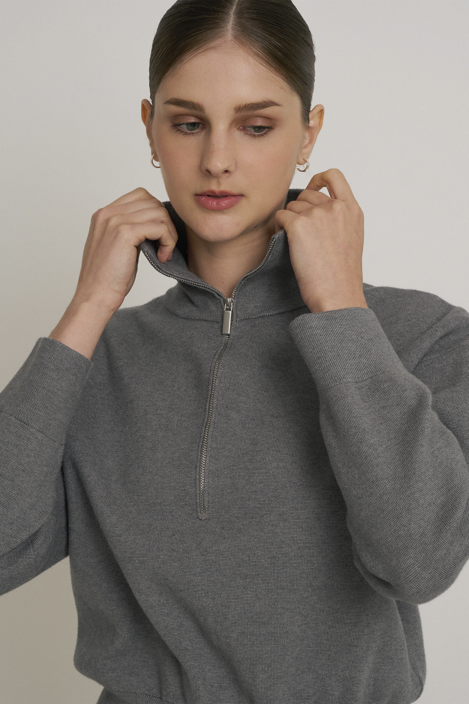 Half-Zip Knit Jumper
