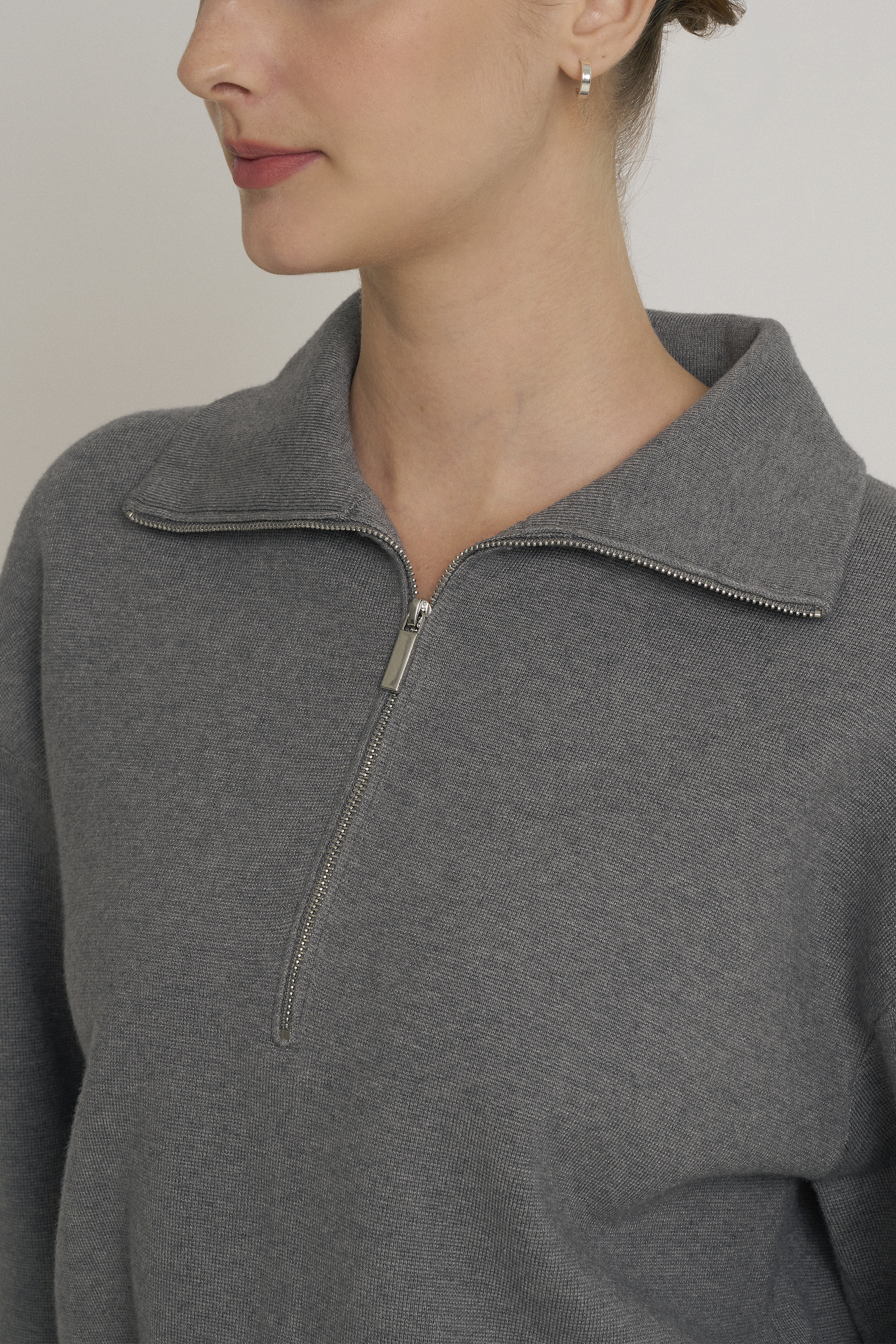 Half-Zip Knit Jumper
