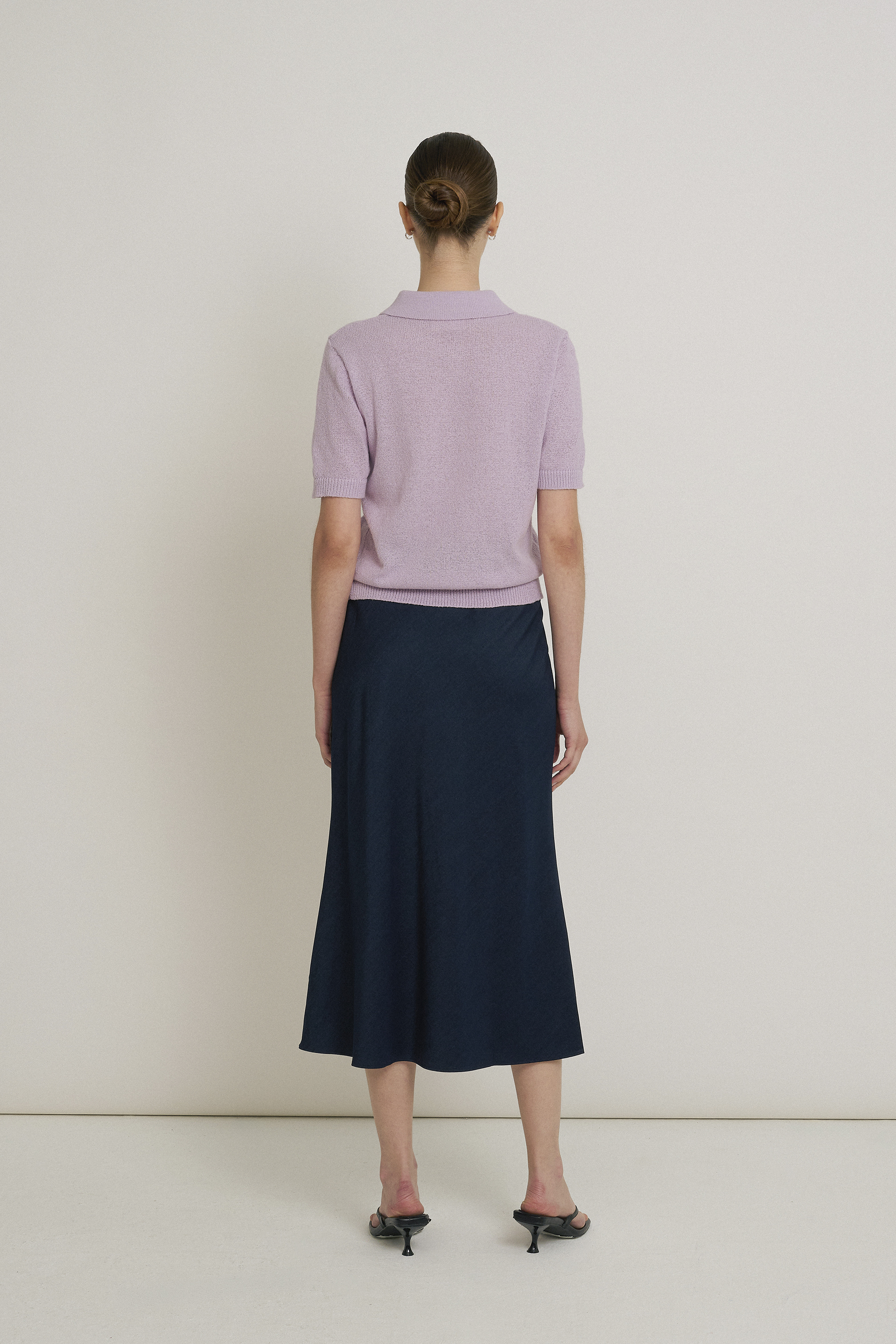 Boxy Knit Polo Top