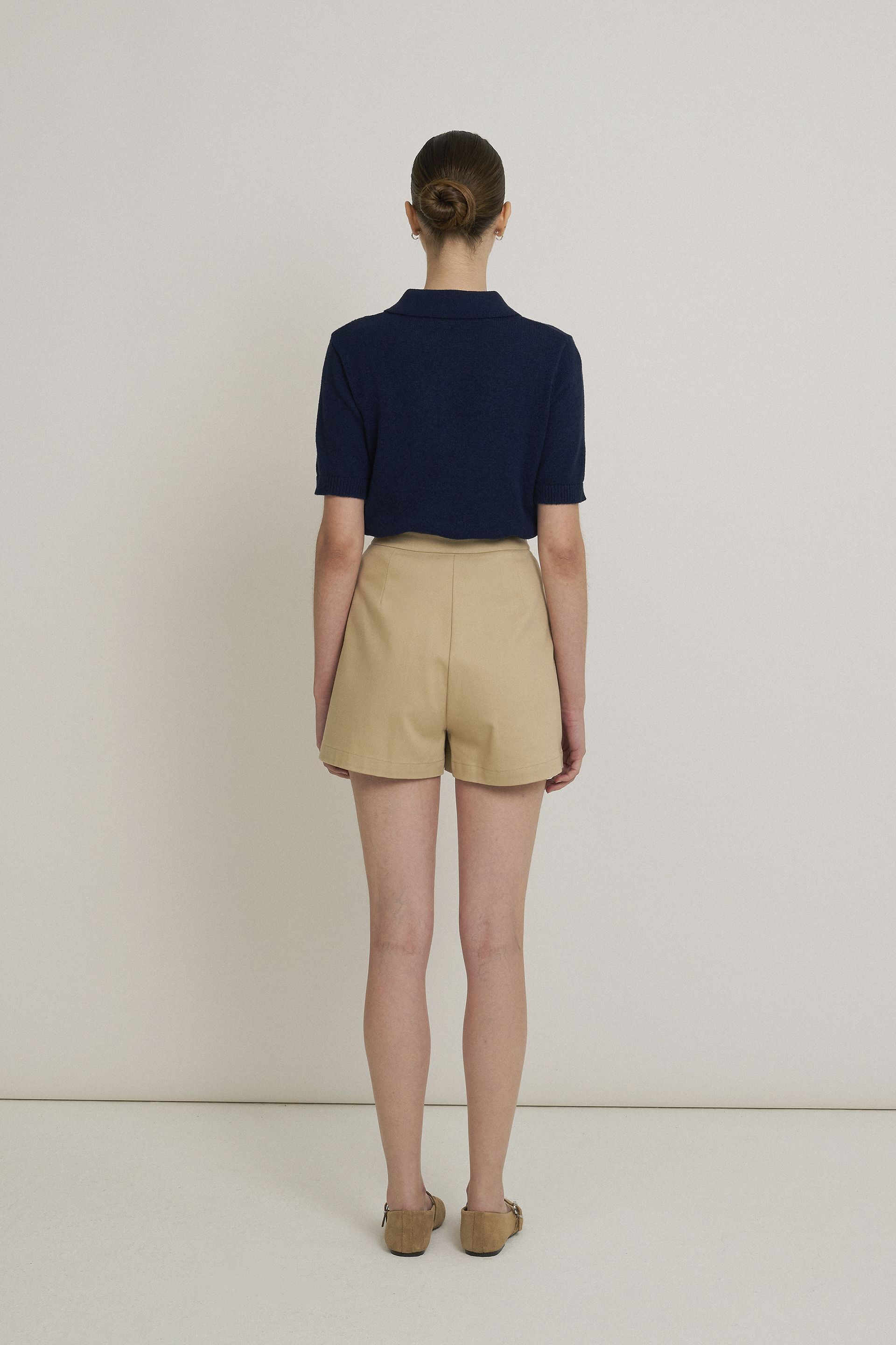 Boxy Knit Polo Top