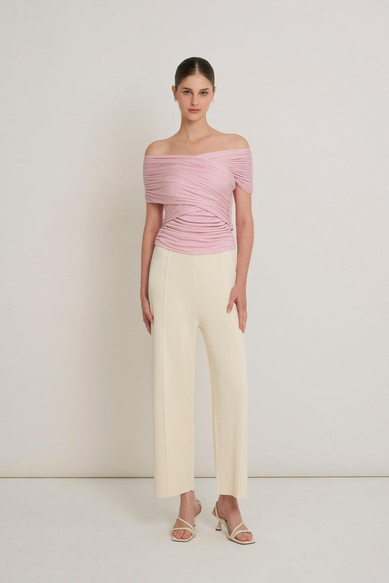Multiway Ruched Knit Top