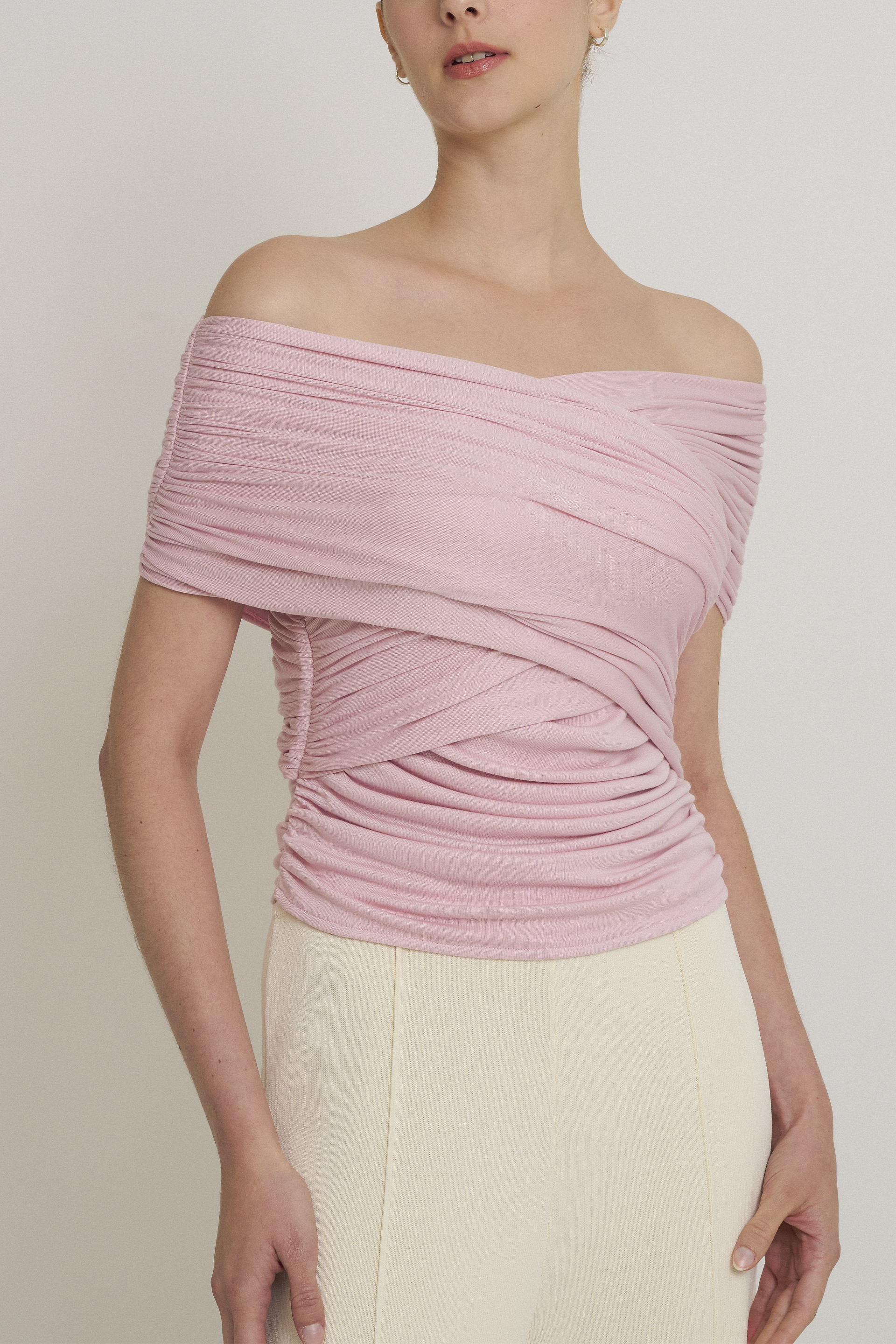 Multiway Ruched Knit Top