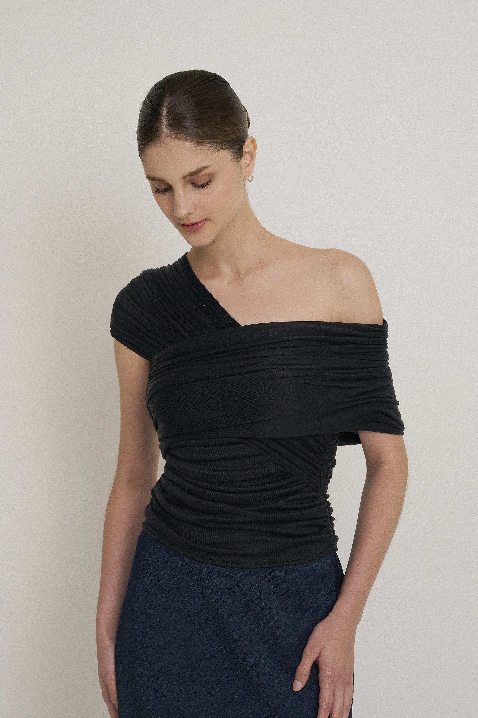 Multiway Ruched Knit Top