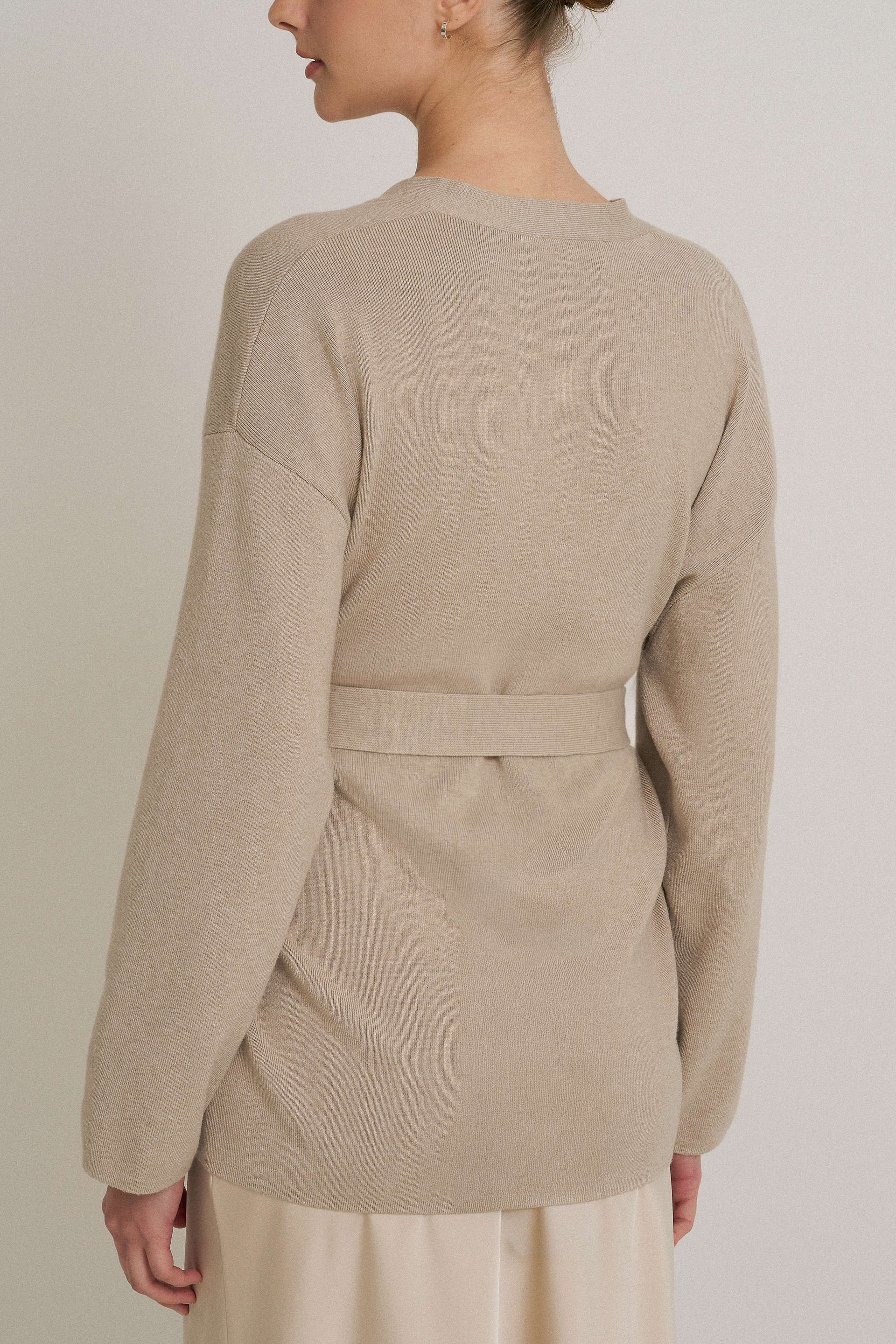 Belted Knit Cardigan