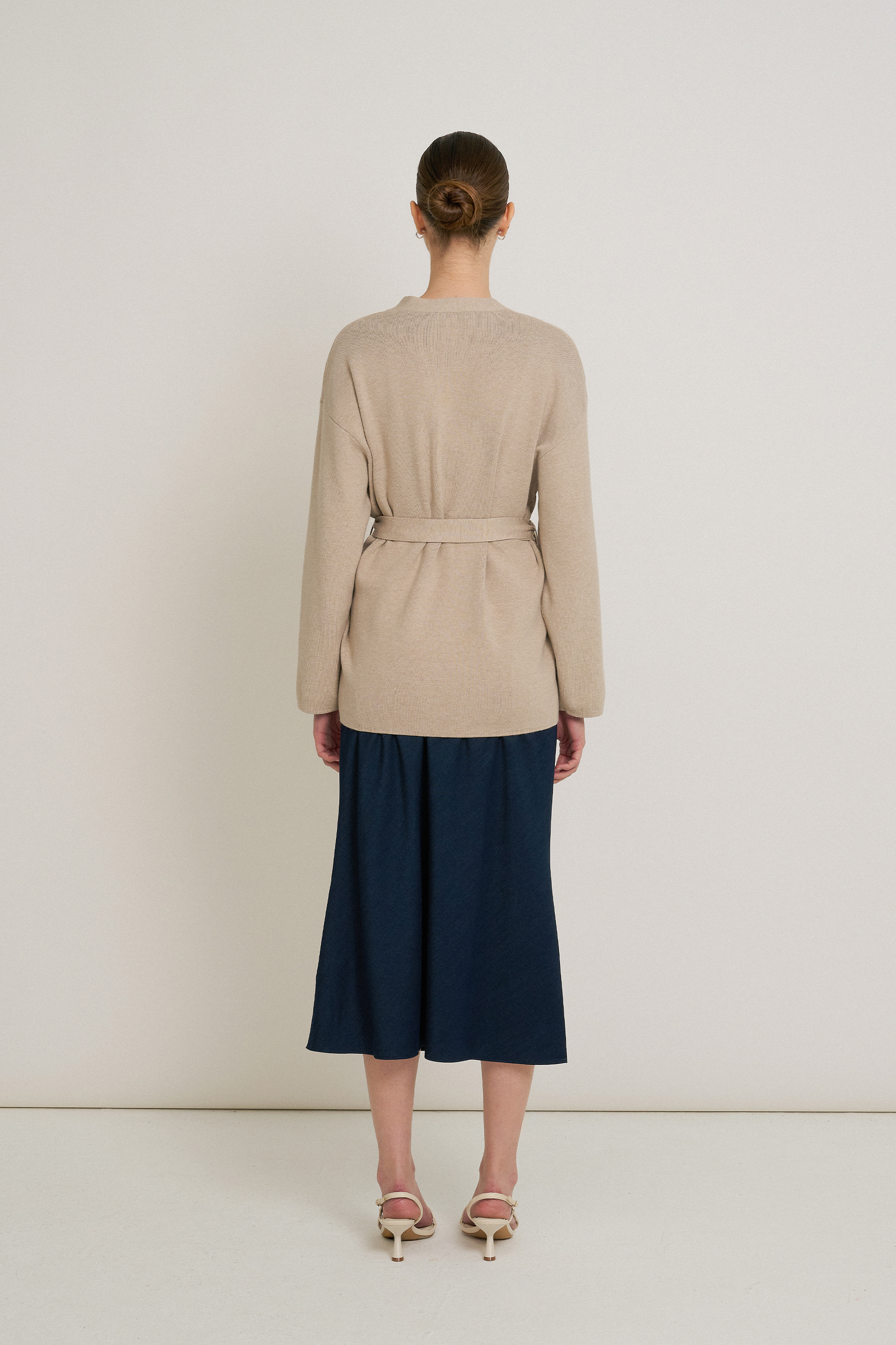 Belted Knit Cardigan
