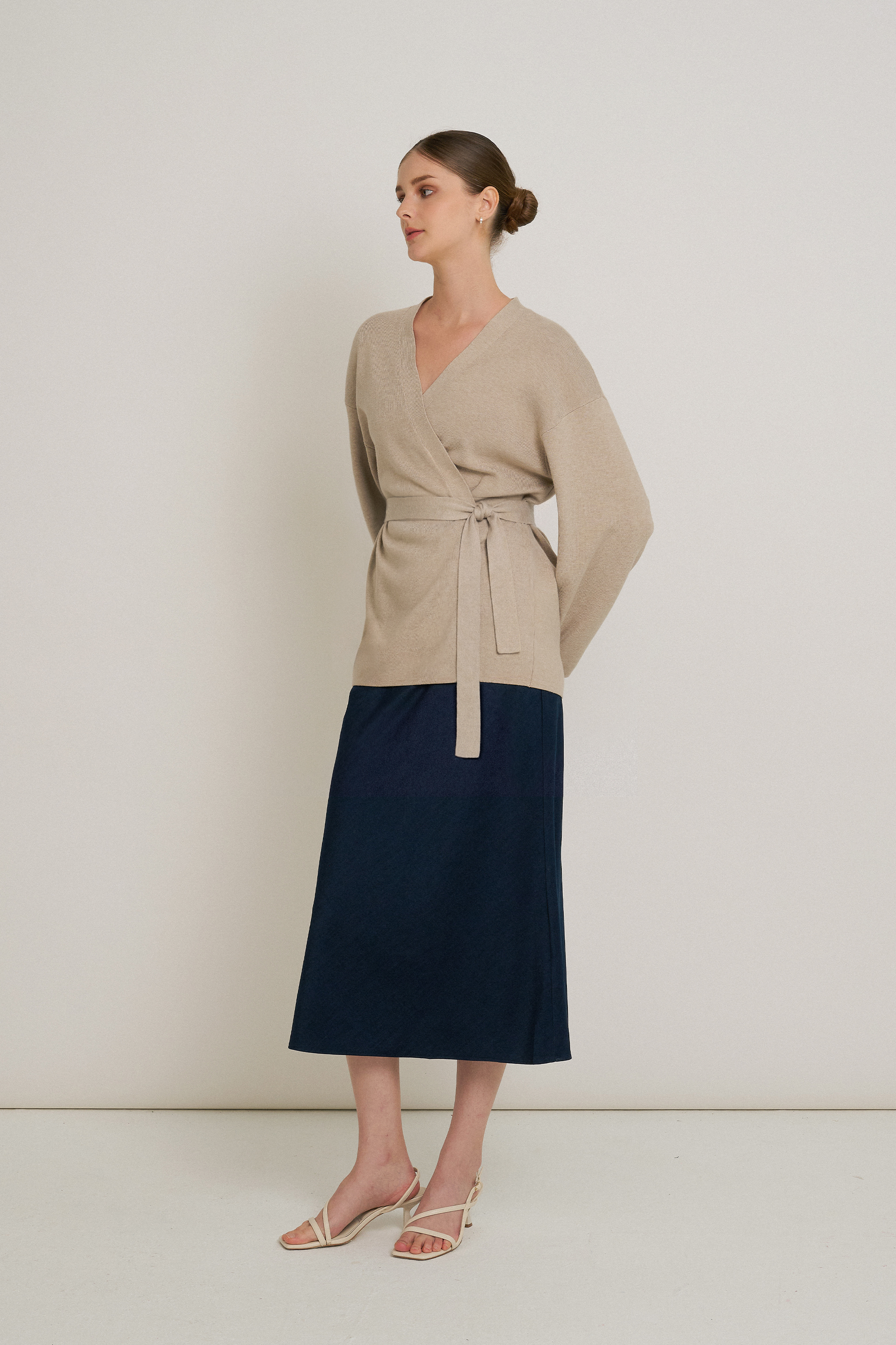 Belted Knit Cardigan