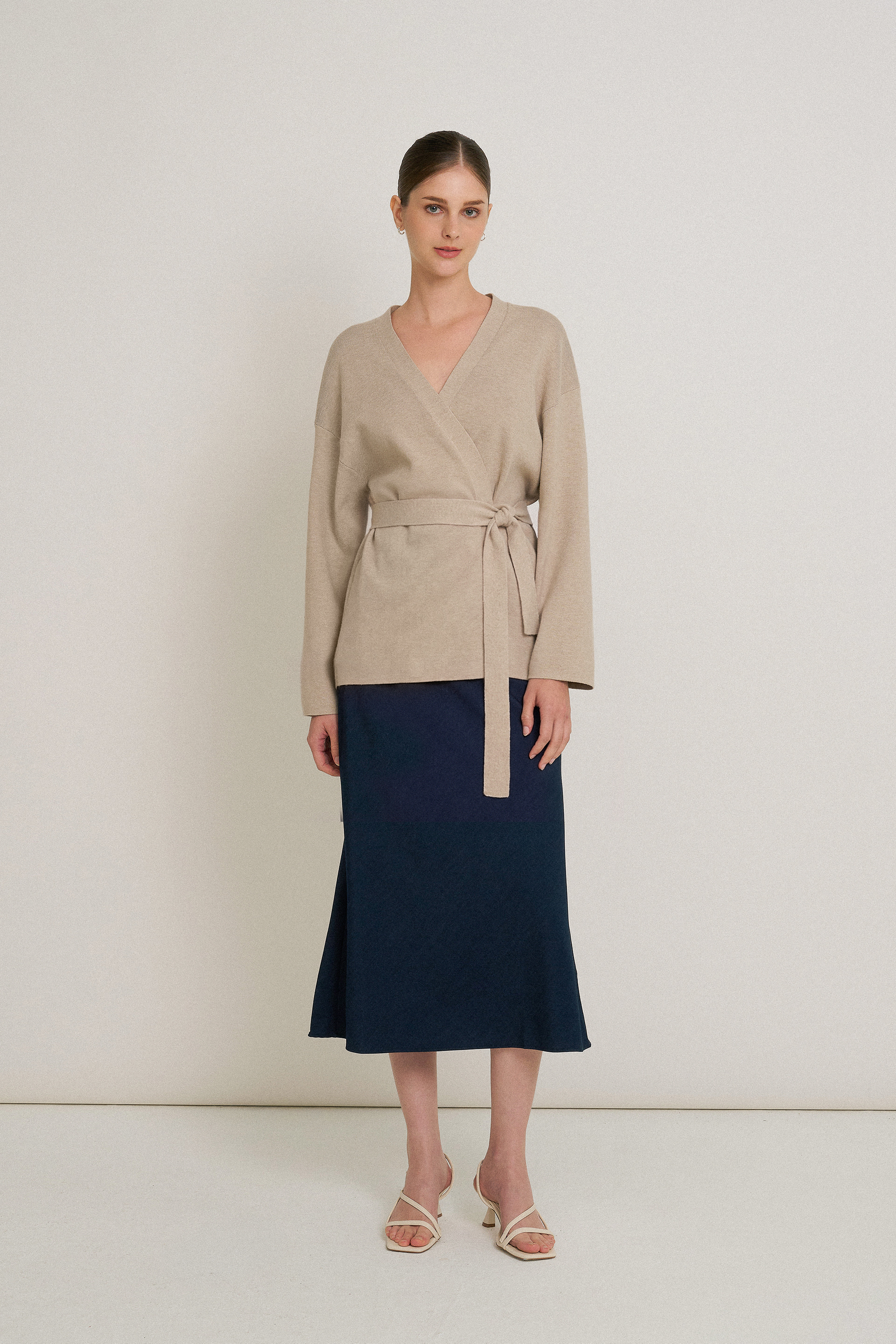 Belted Knit Cardigan