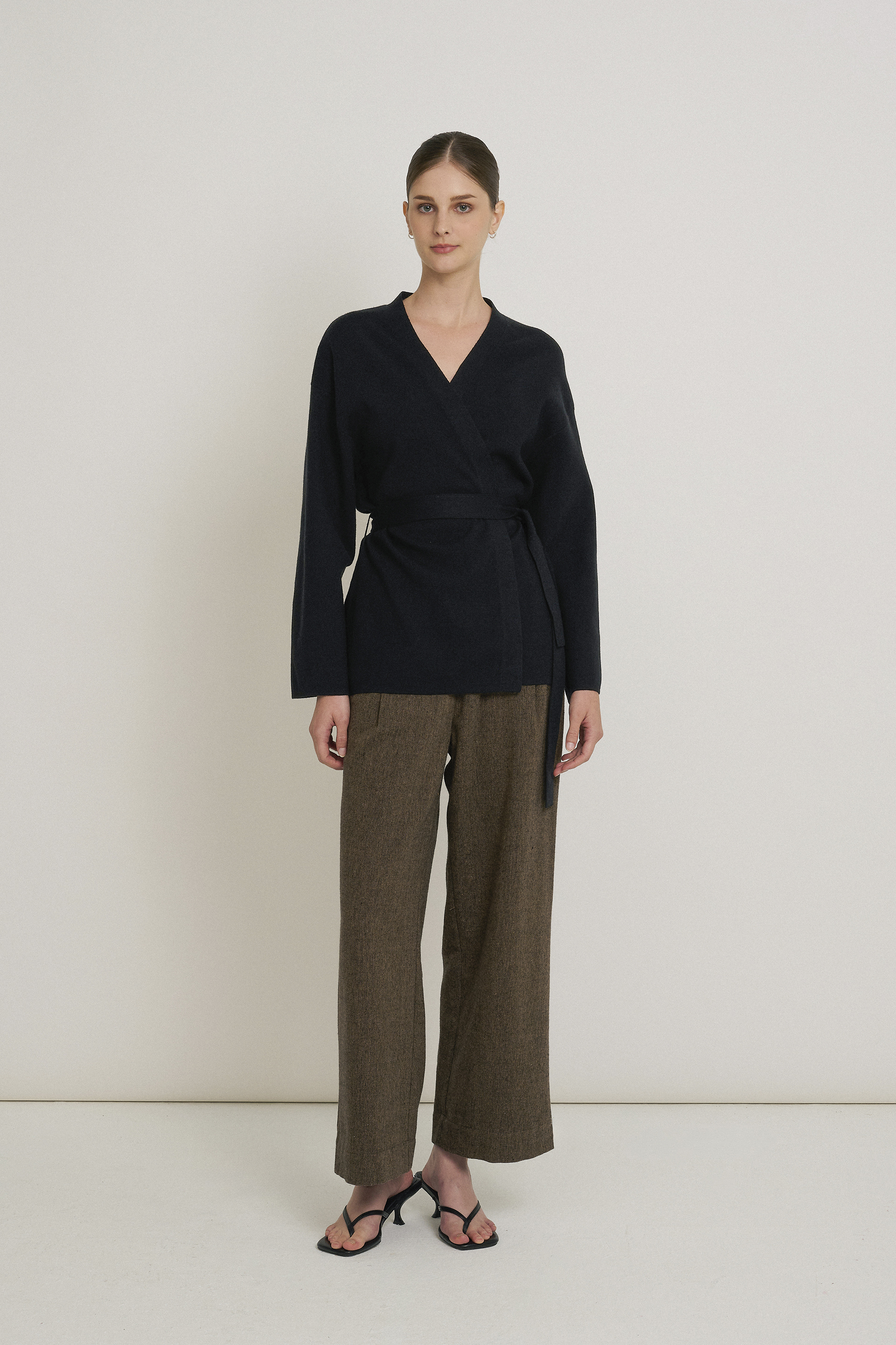 Belted Knit Cardigan