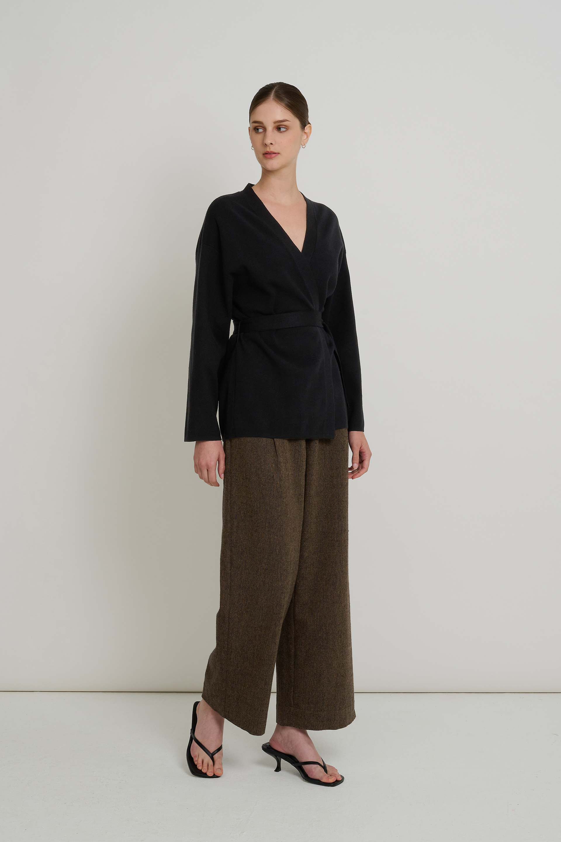 Belted Knit Cardigan