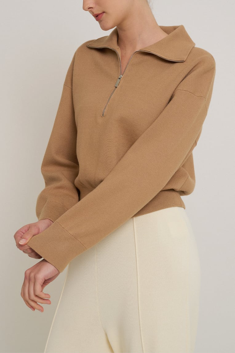 Half-Zip Knit Jumper